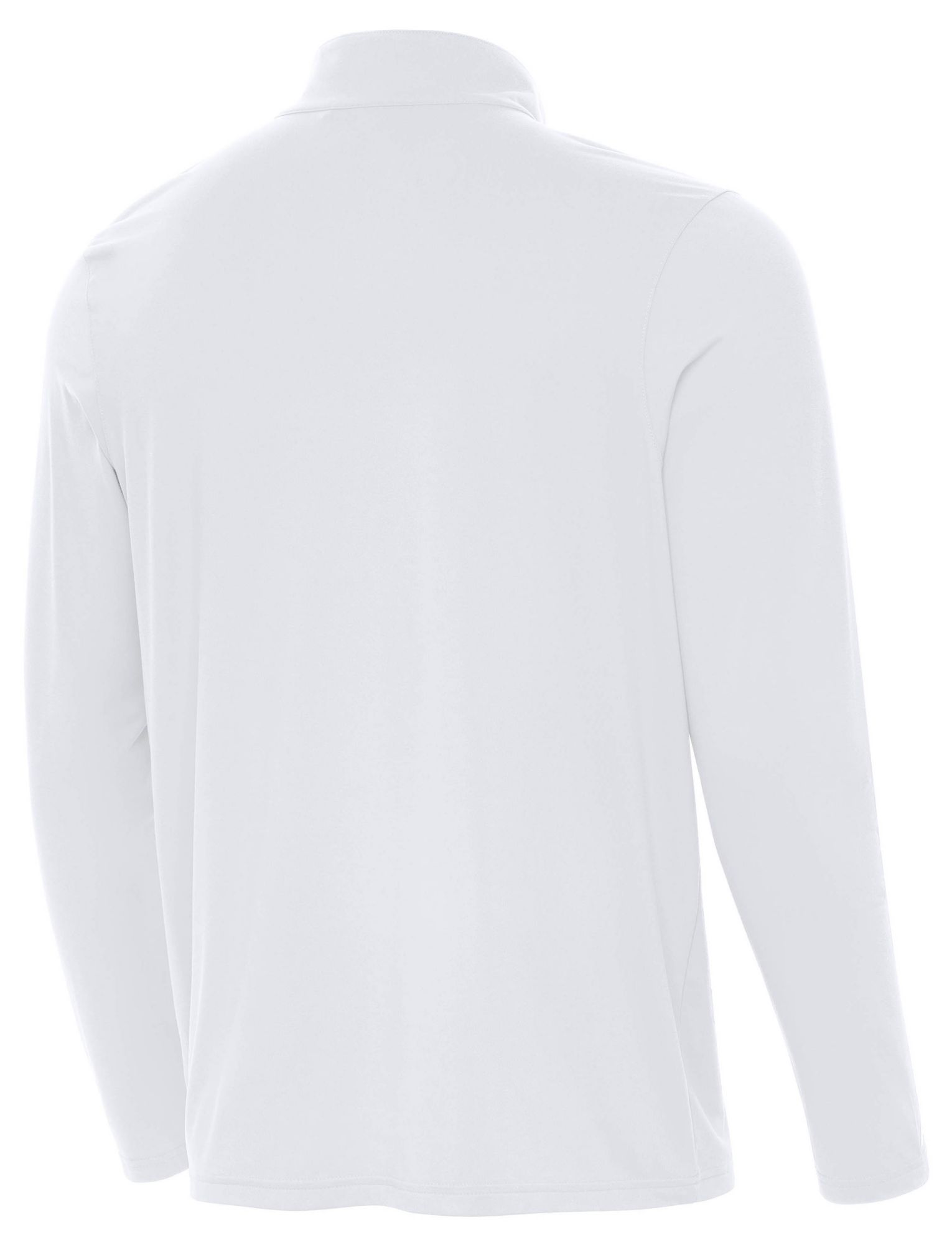 Antigua Men's Denver Broncos Intent White Quarter-Zip Pullover Shirt product image