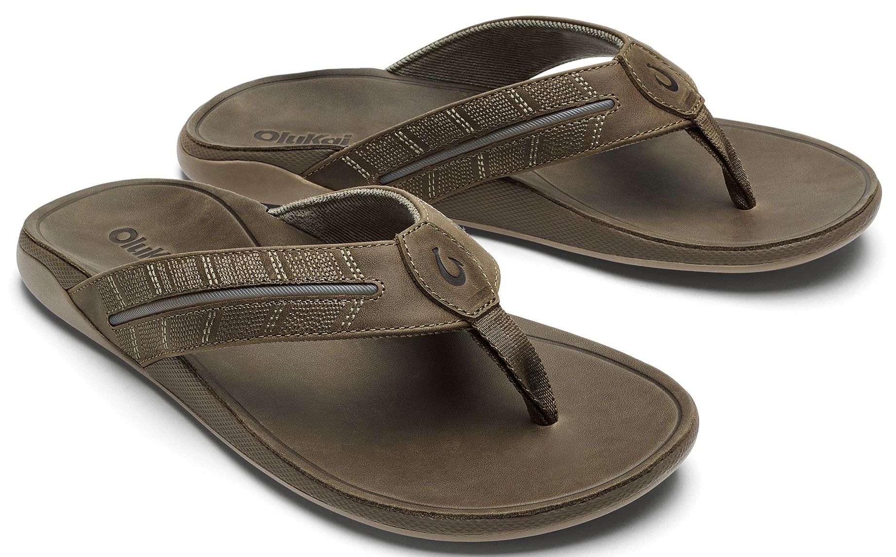 OluKai Men's Tuahine Palm Flip Flops product image