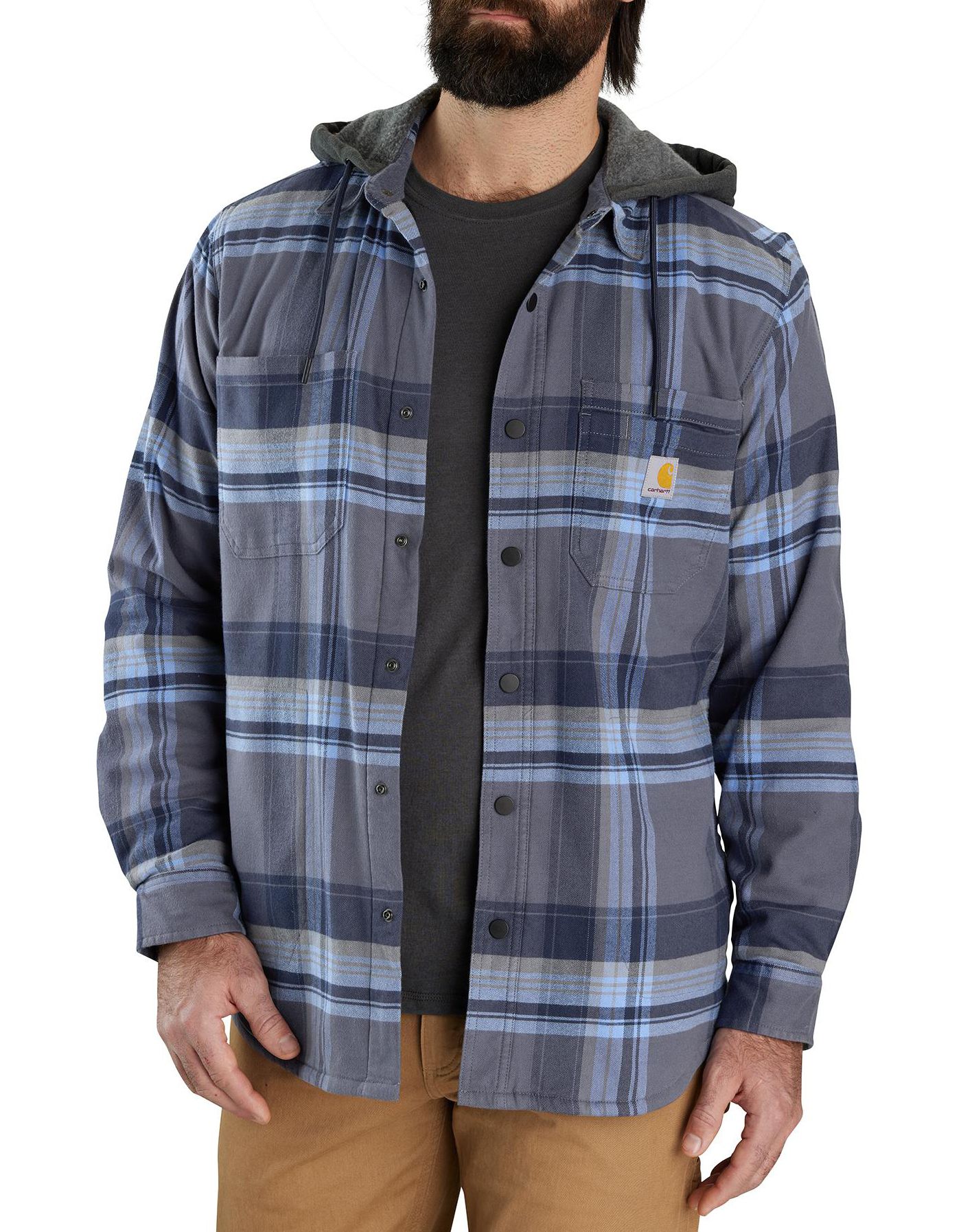 Carhartt Men s Flannel Hooded Shirt Jacket Dick s Sporting Goods
