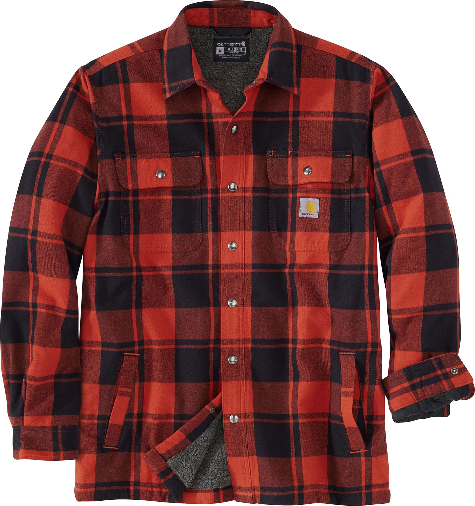 Carhartt Men's Flannel Sherpa Lined Shirt Jacket product image