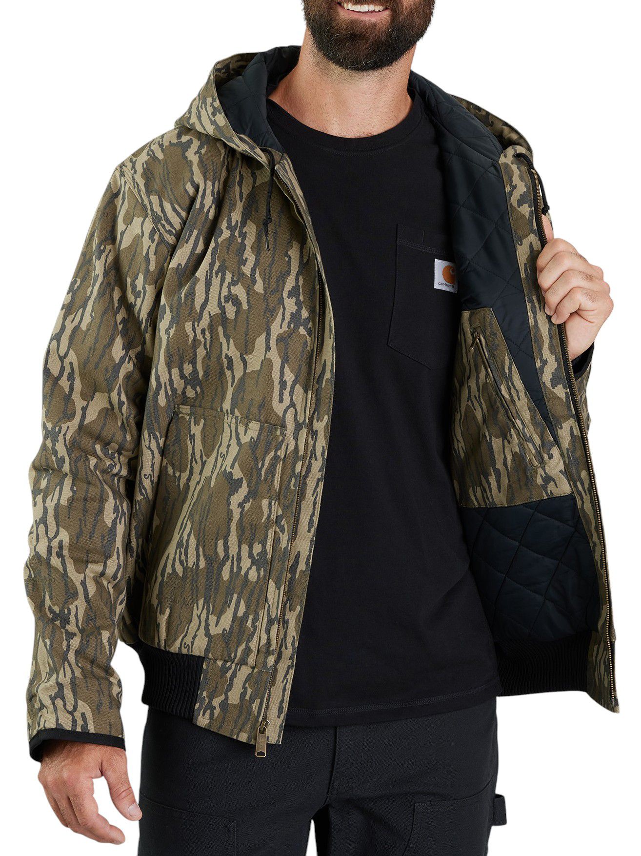 Carhartt Mens Big And Tall Camo Jackets Carhartt Men's Bottomlands