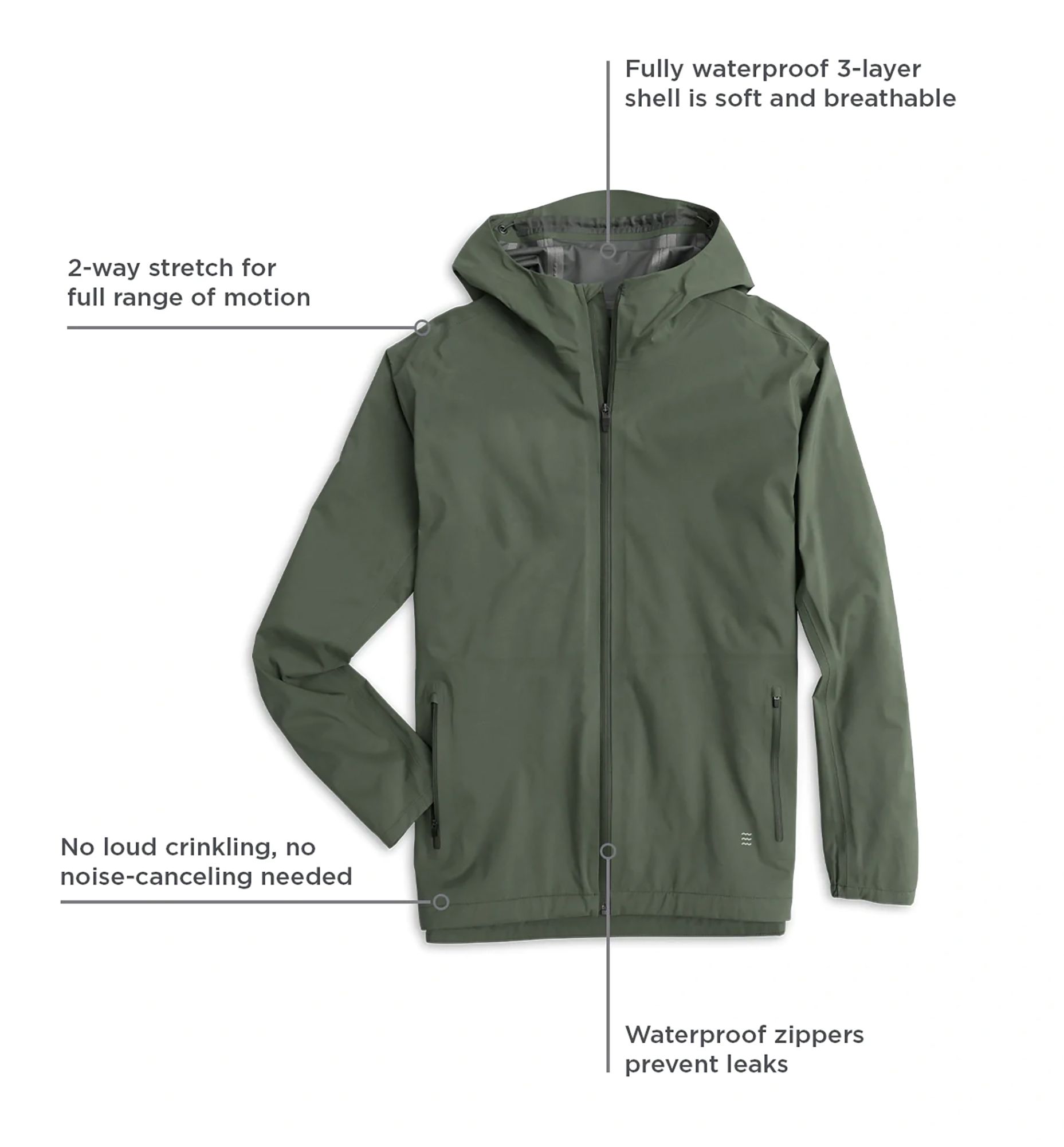 Free Fly Men's Cloudshield Rain Jacket product image
