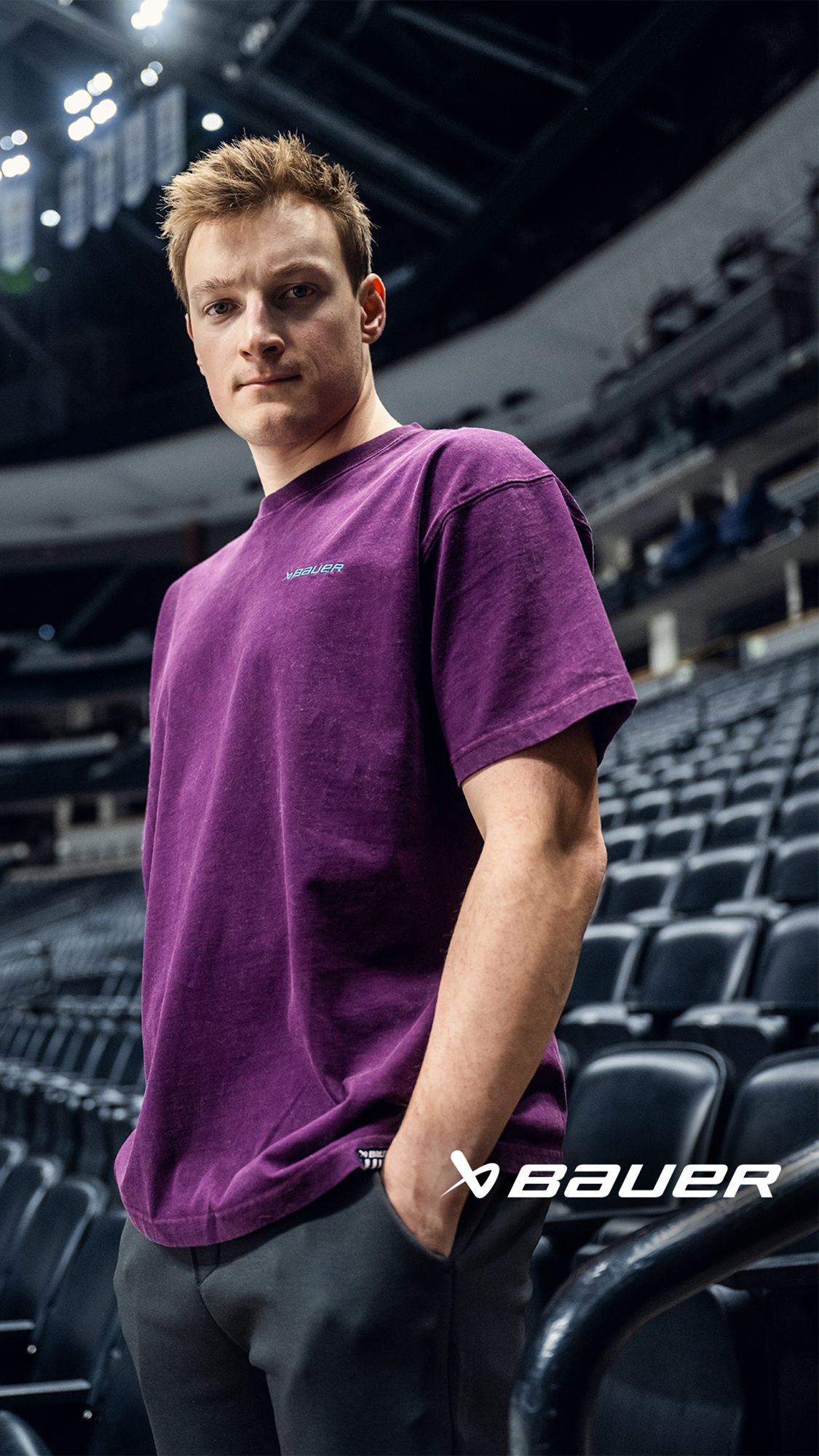 Bauer Adult Acid Wash T-Shirt product image