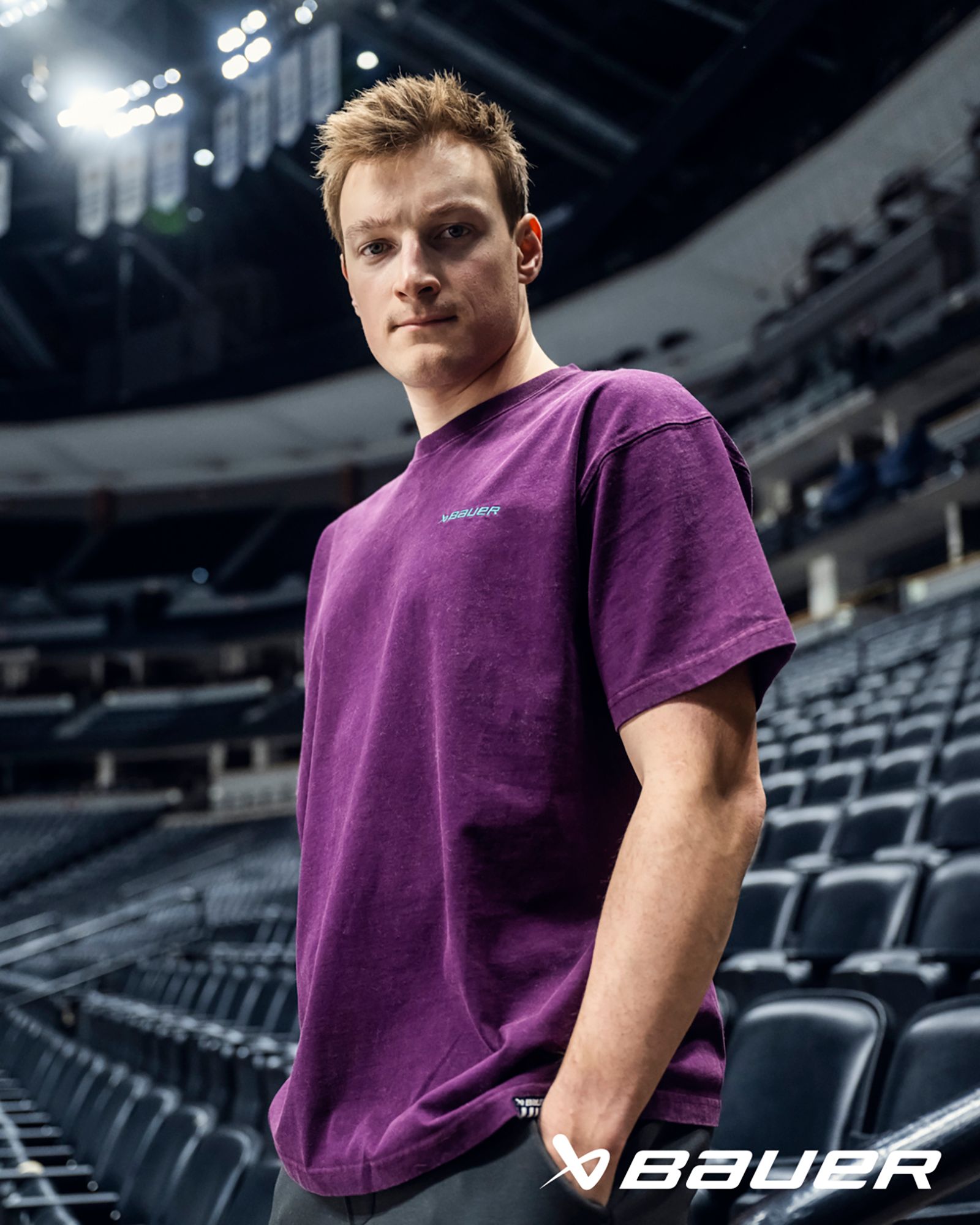 Bauer Adult Acid Wash T-Shirt product image