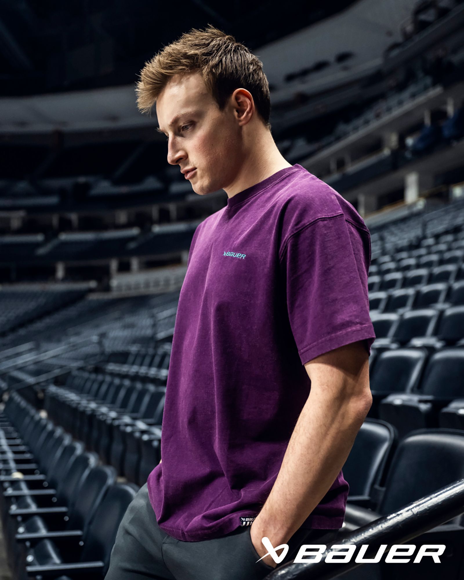 Bauer Adult Acid Wash T-Shirt product image