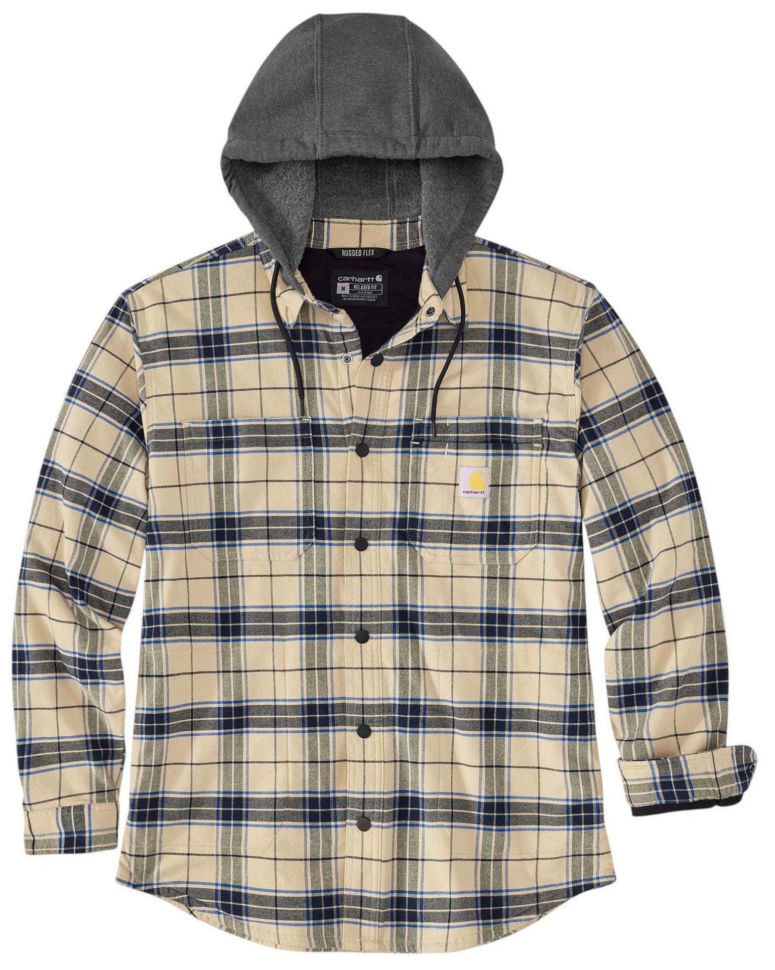 Carhartt Men's Flannel Fleece Lined Hooded Shirt Jacket product image