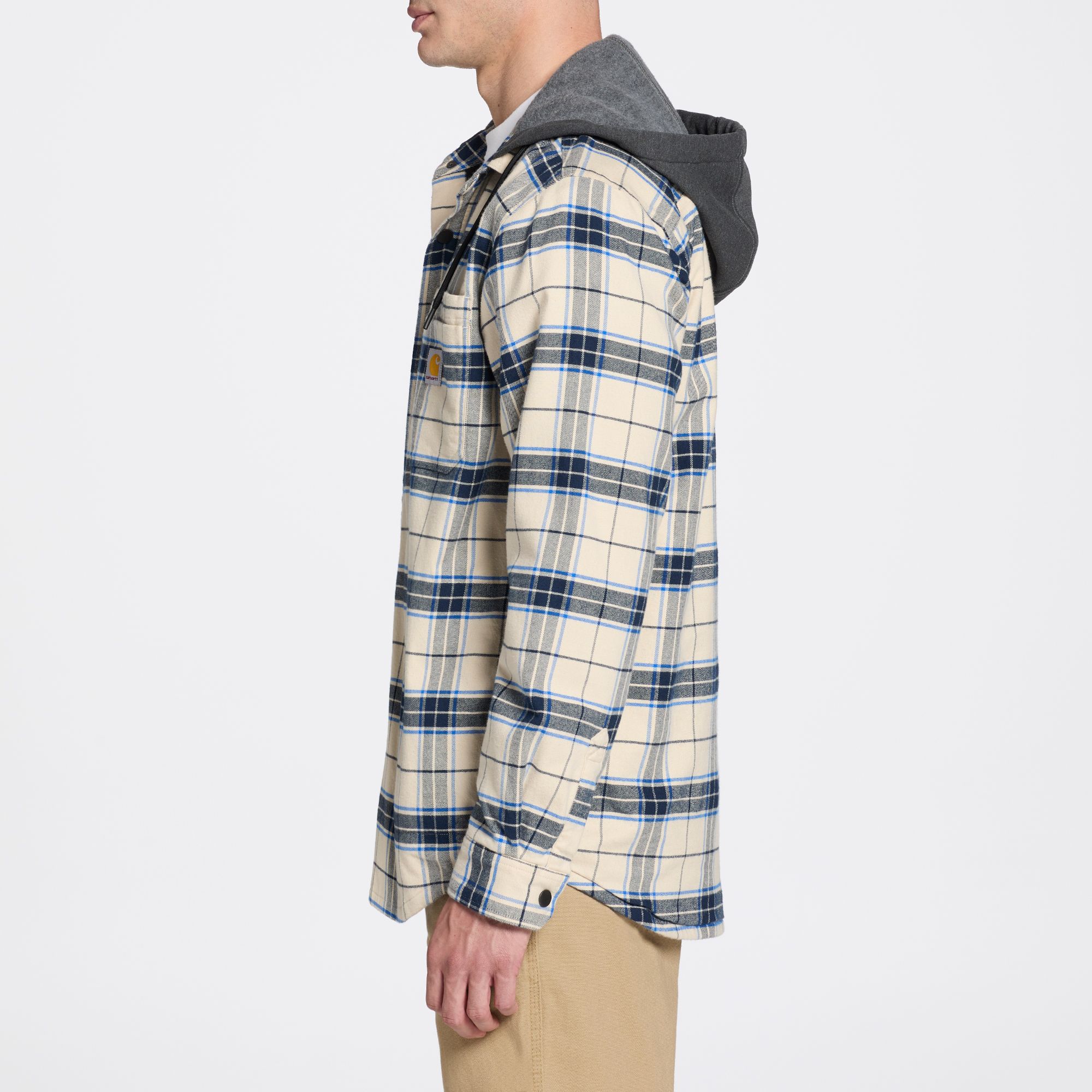 Carhartt Men's Flannel Fleece Lined Hooded Shirt Jacket product image
