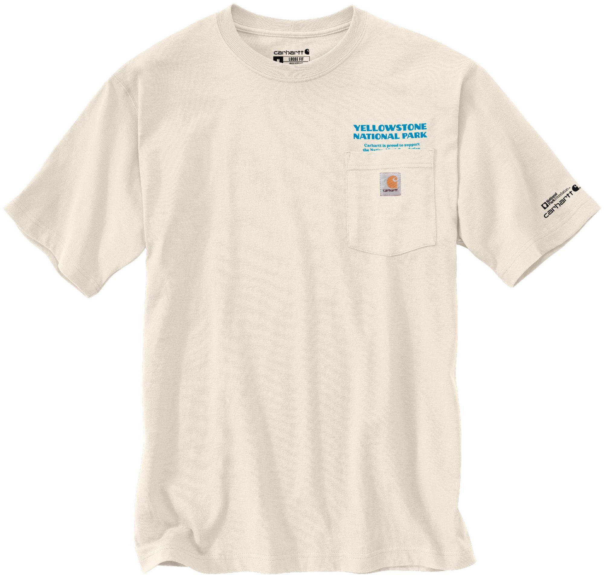 Carhartt Mens Relaxed Fit Heavyweight Yellowstone National Park K87 Graphic T Shirt product image
