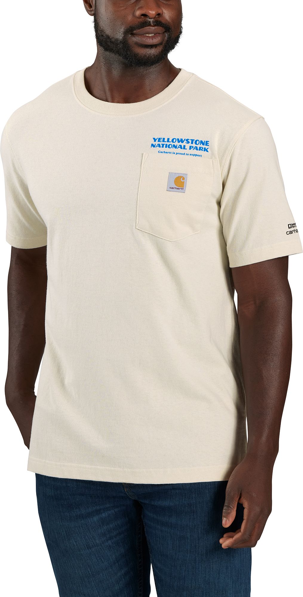 Carhartt Mens Relaxed Fit Heavyweight Yellowstone National Park K87 Graphic T Shirt product image
