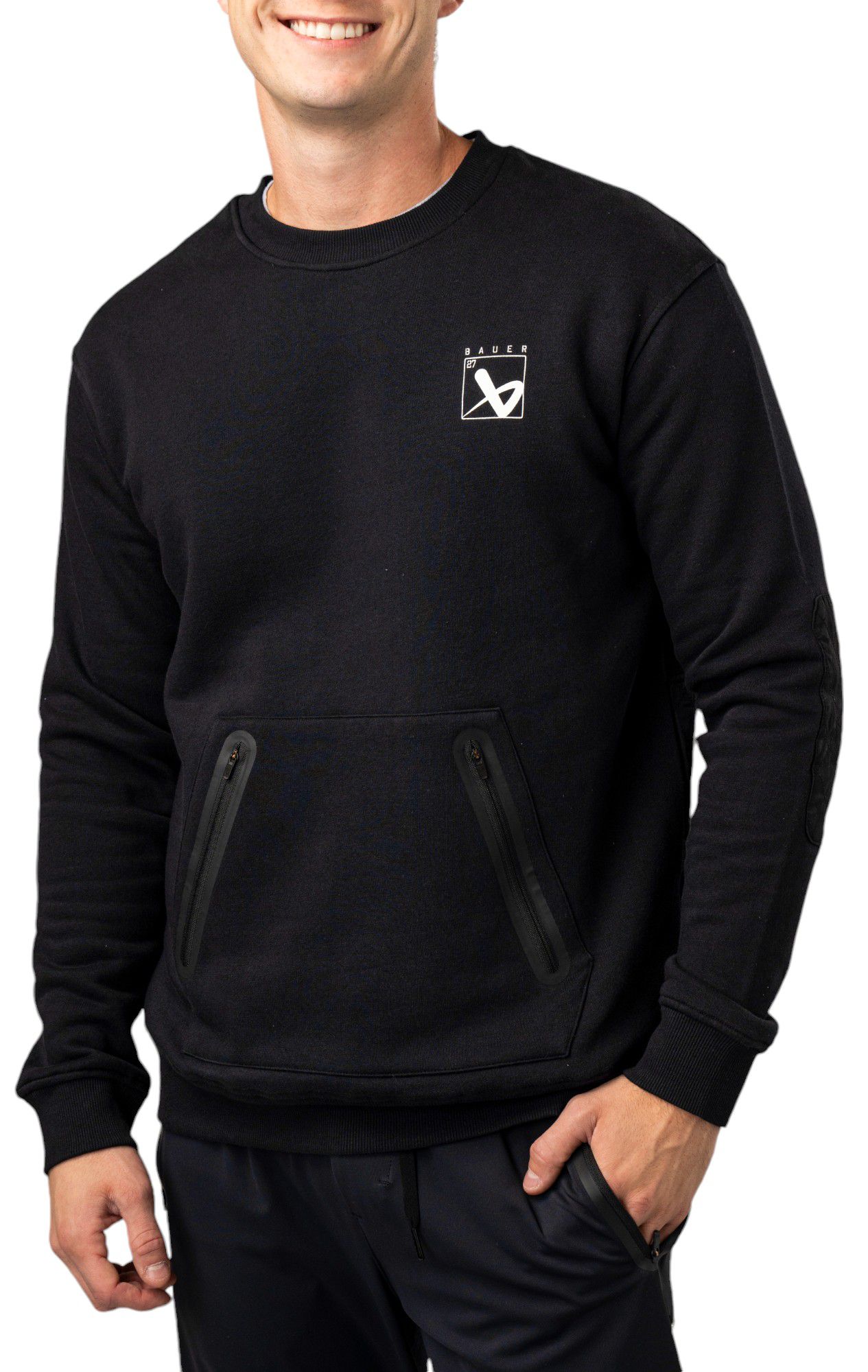 Bauer Adult End-to-End Quilted Crew Neck Sweatshirt product image