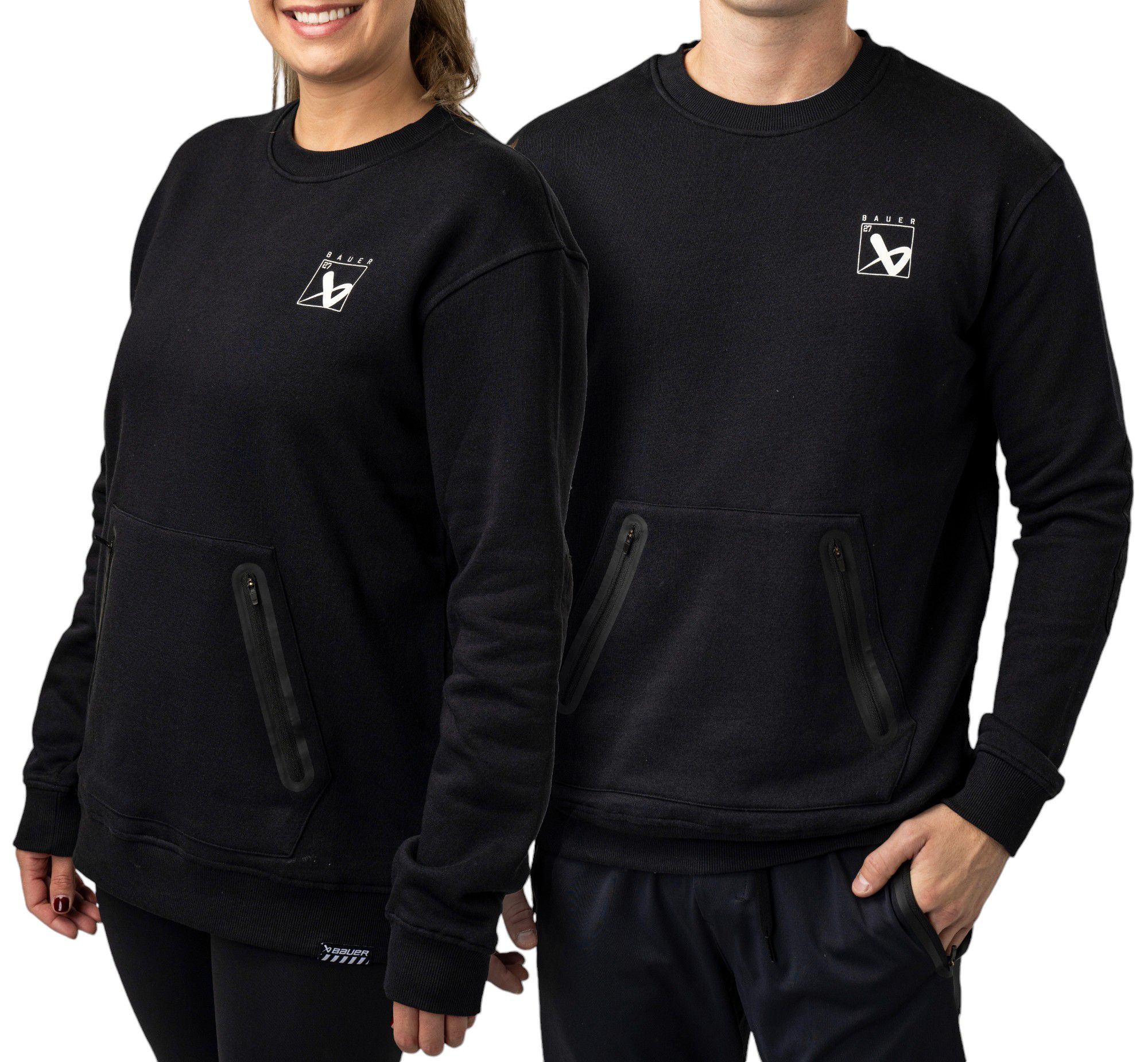 Bauer Adult End-to-End Quilted Crew Neck Sweatshirt product image