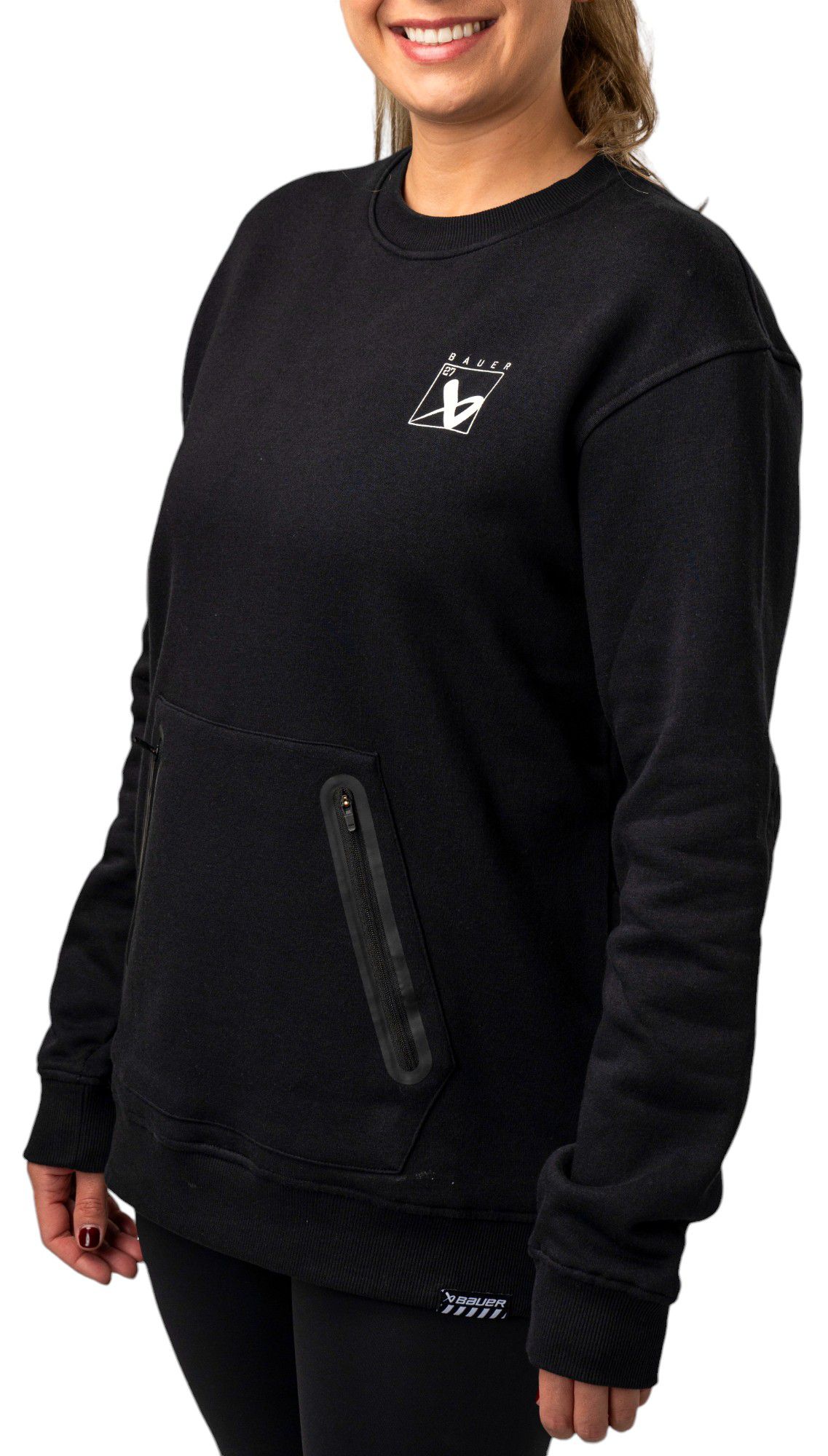 Bauer Adult End-to-End Quilted Crew Neck Sweatshirt product image