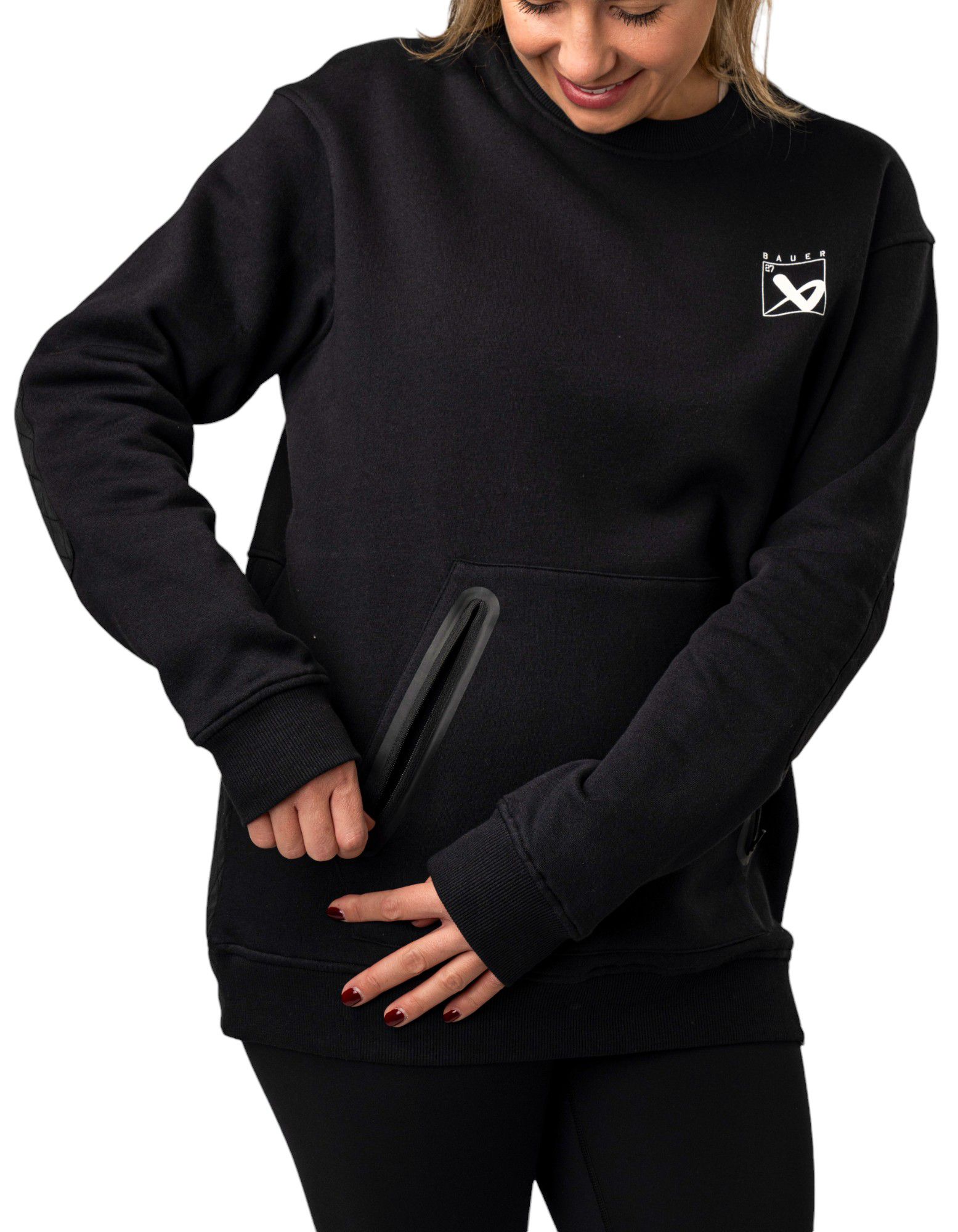 Bauer Adult End-to-End Quilted Crew Neck Sweatshirt product image