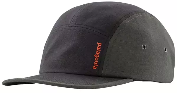 Patagonia Trucker Hat Men's Medium Black snap back Organic Cotton Women's  Logo