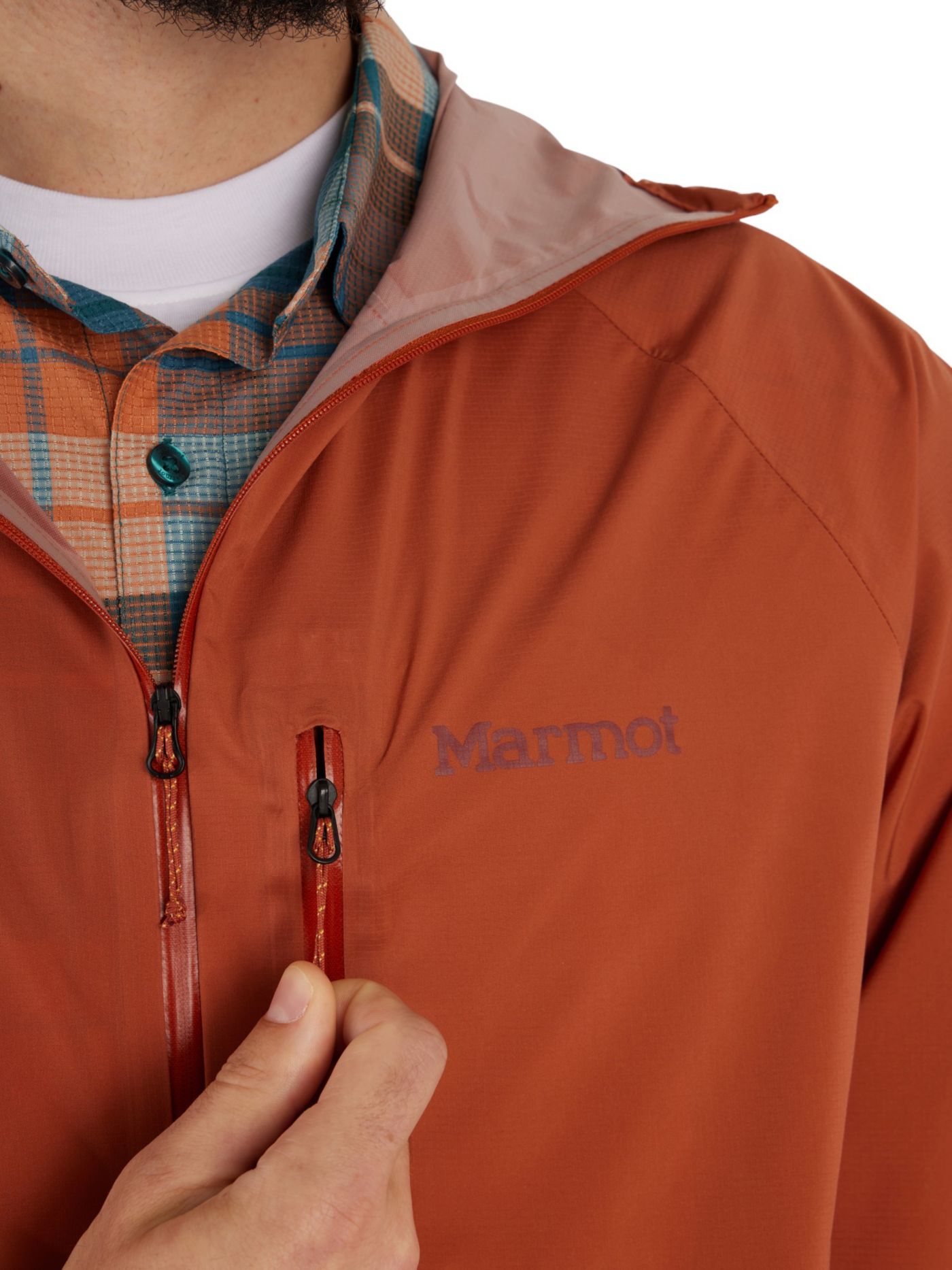 Men’s XXL MARMOT Reinforced Seam Waterproof Packable Lightweight deals Rain Jacket