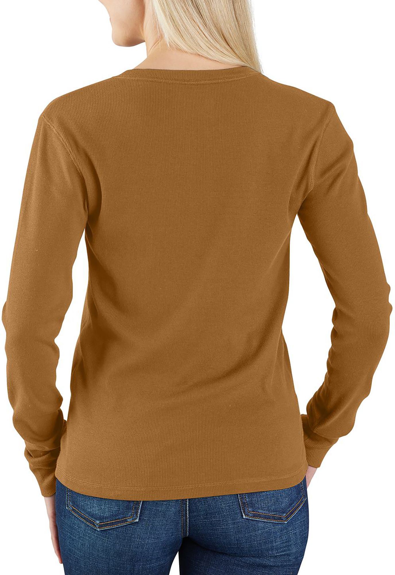 Carhartt Women's TENCEL™ Fiber Relaxed Fit Ribbed Henley Shirt product image