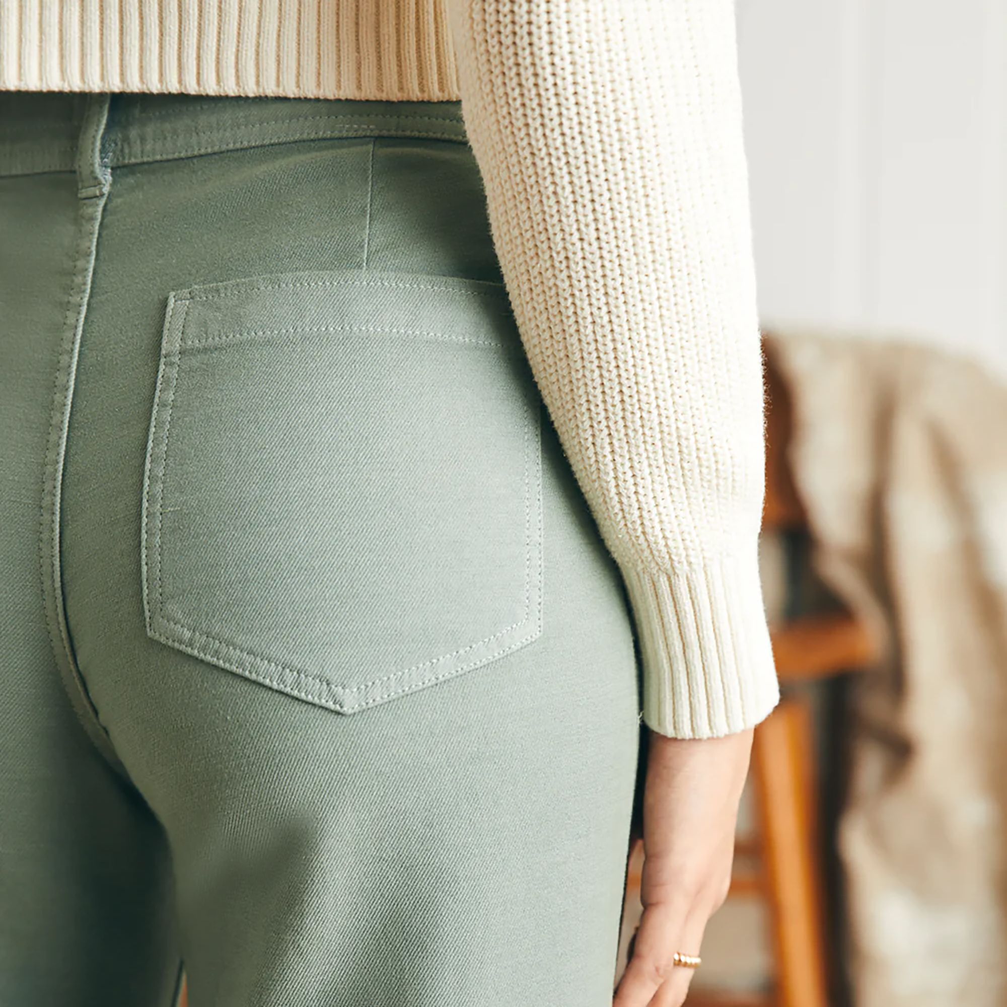 Faherty Women's Stretch Wide Leg Pants product image