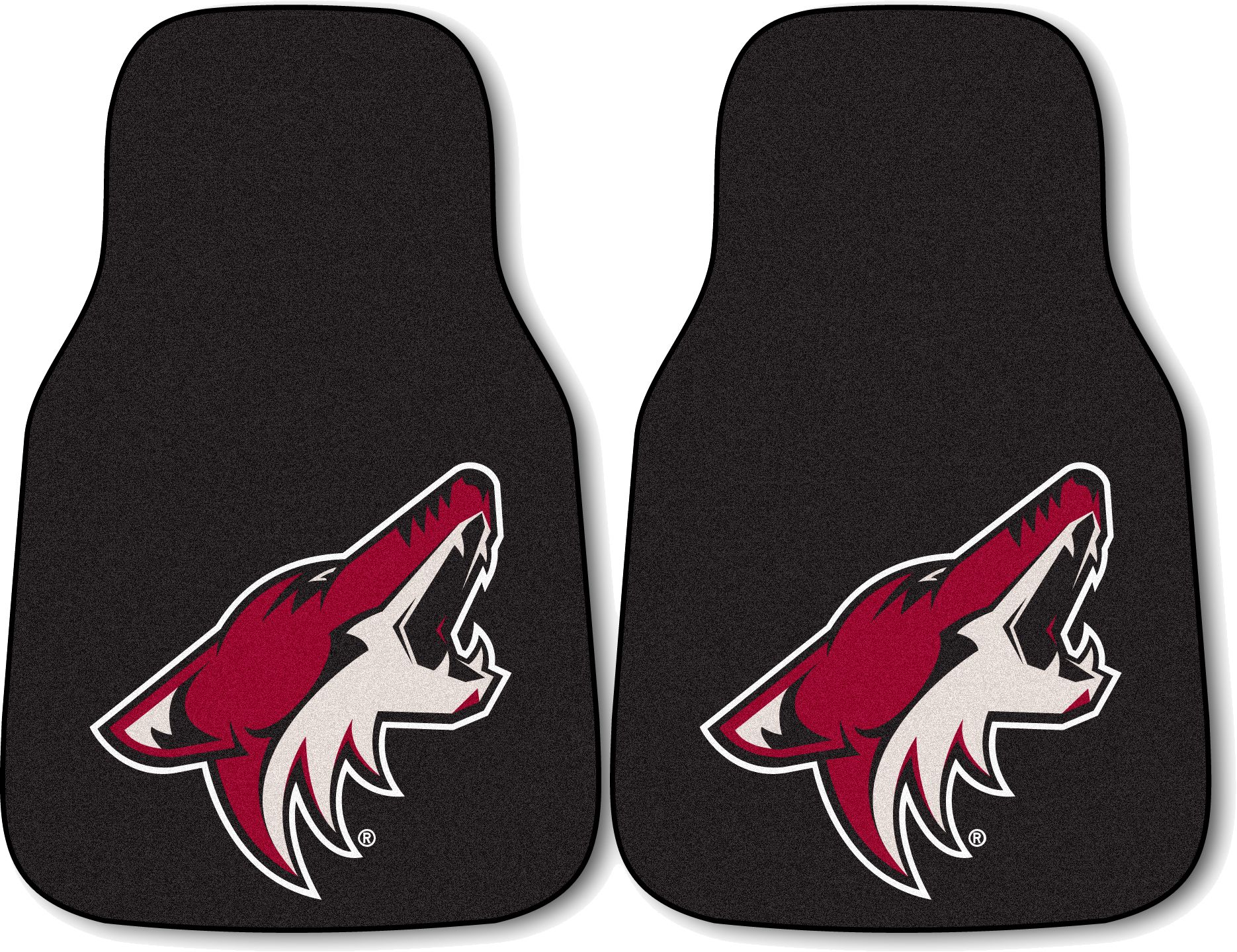 Arizona Coyotes Two Piece Printed Carpet Car Mat Set product image