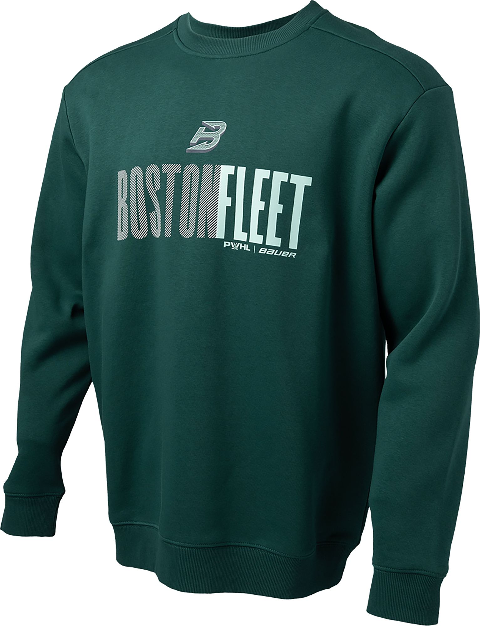 Bauer Men's Boston Fleet Green Crewneck Sweatshirt product image