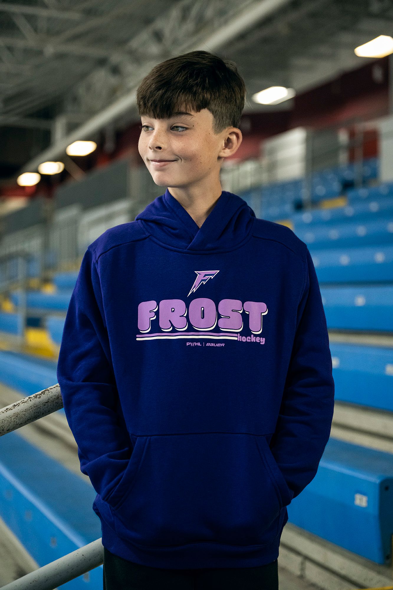 Bauer Youth Minnesota Frost Purple Pullover Hoodie product image