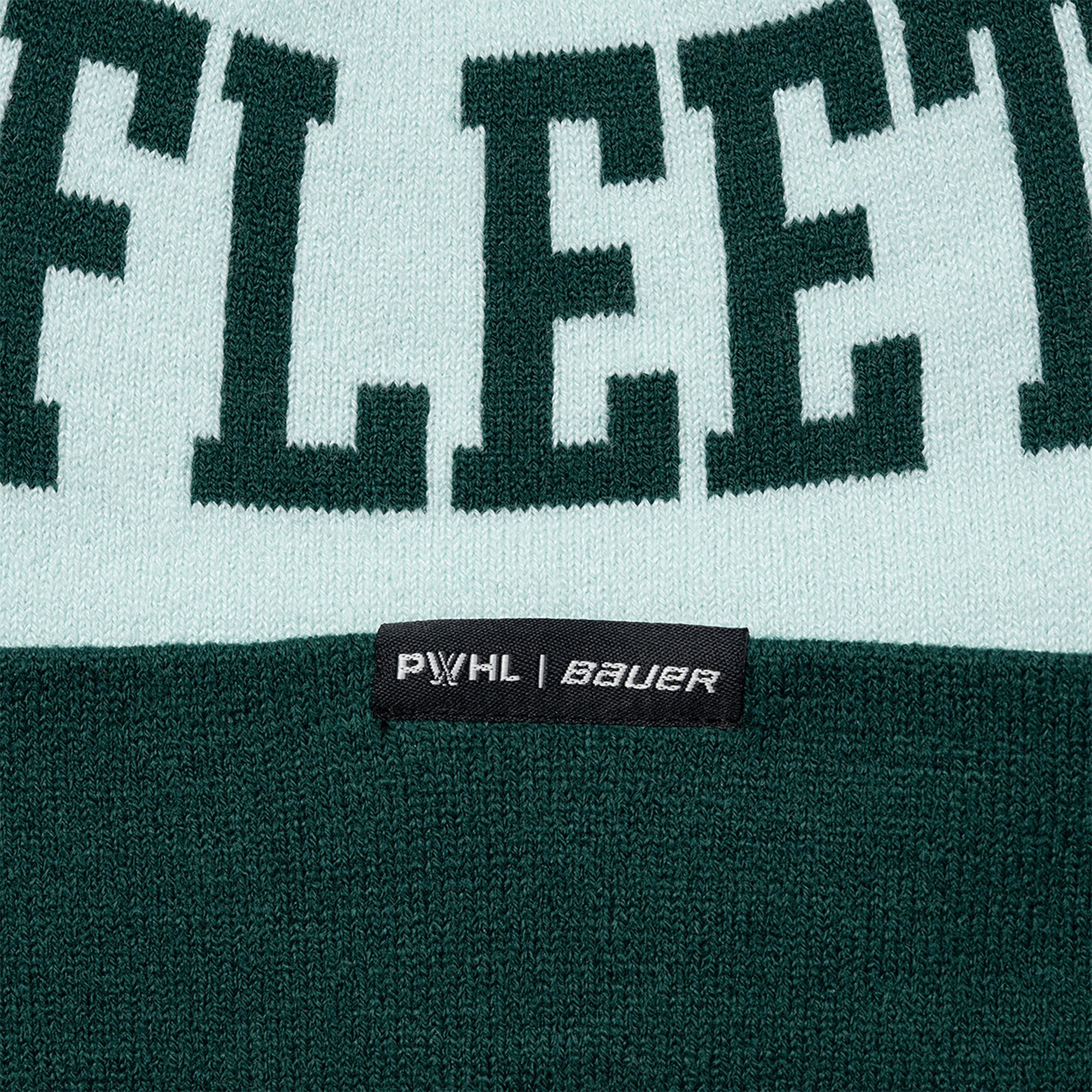 Bauer Adult Boston Fleet Green Pom Knit Beanie product image