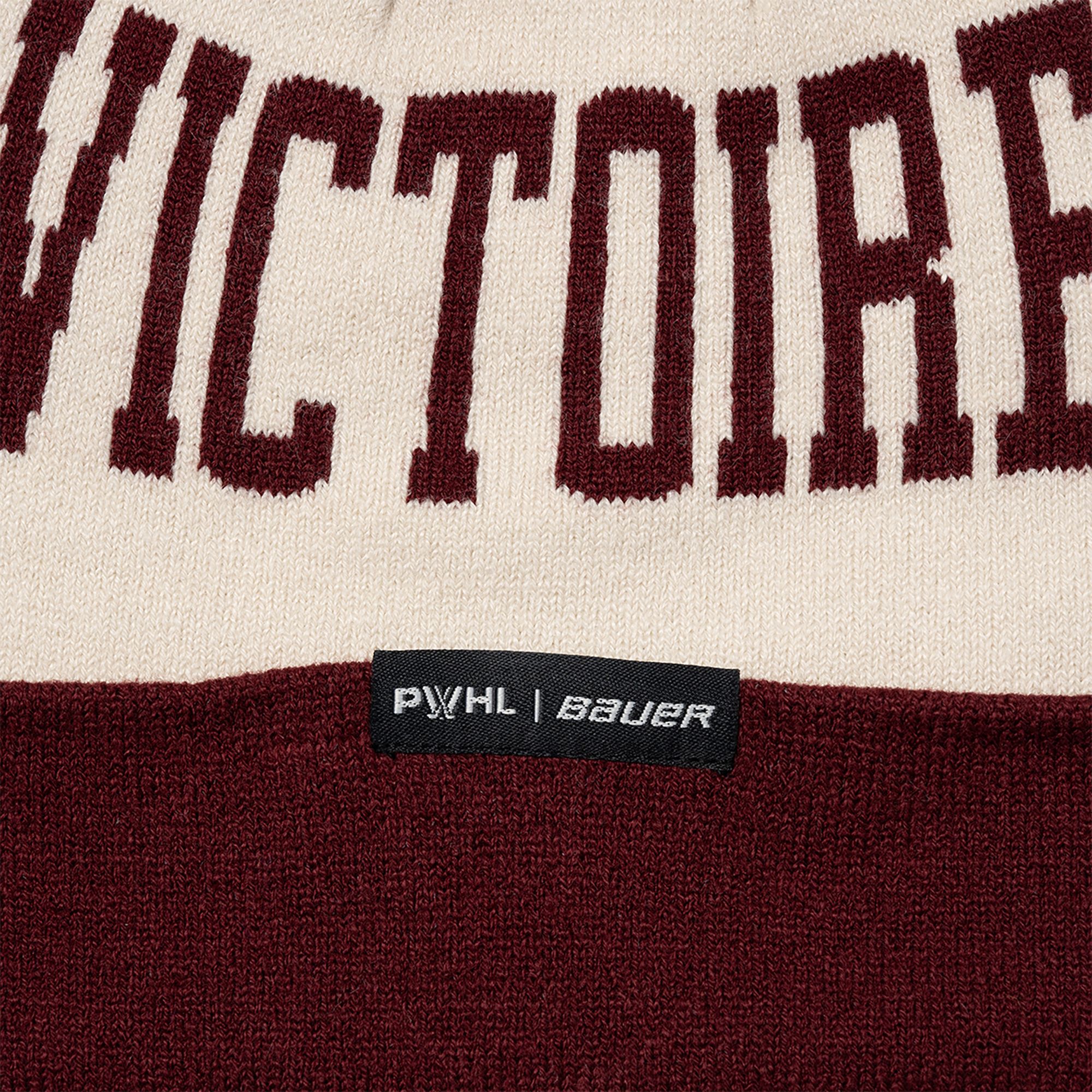 Bauer Adult Montreal Victoire Maroon Pom Knit Beanie product image