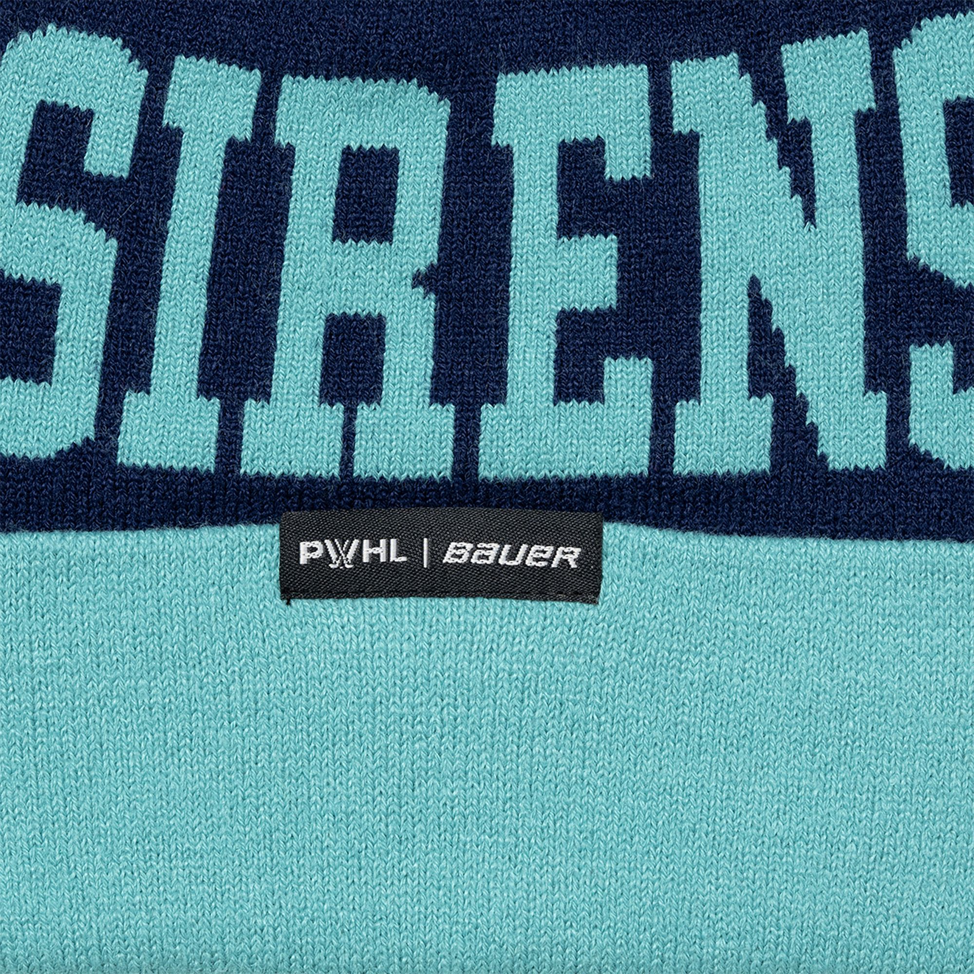 Bauer Adult New York Sirens Teal Pom Knit Beanie product image