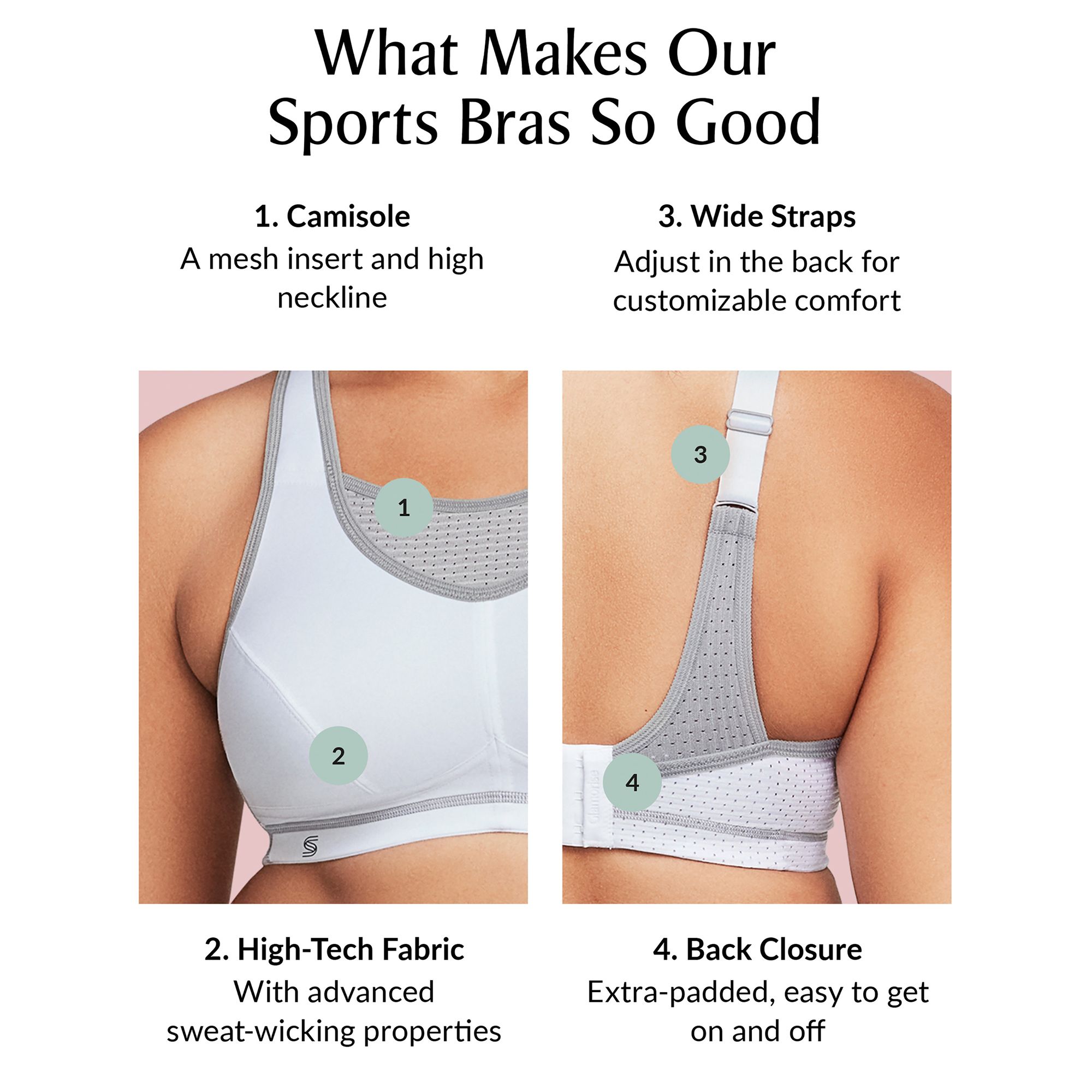 Glamorise Women's No-Bounce Camisole Elite High Support Sports Bra product image