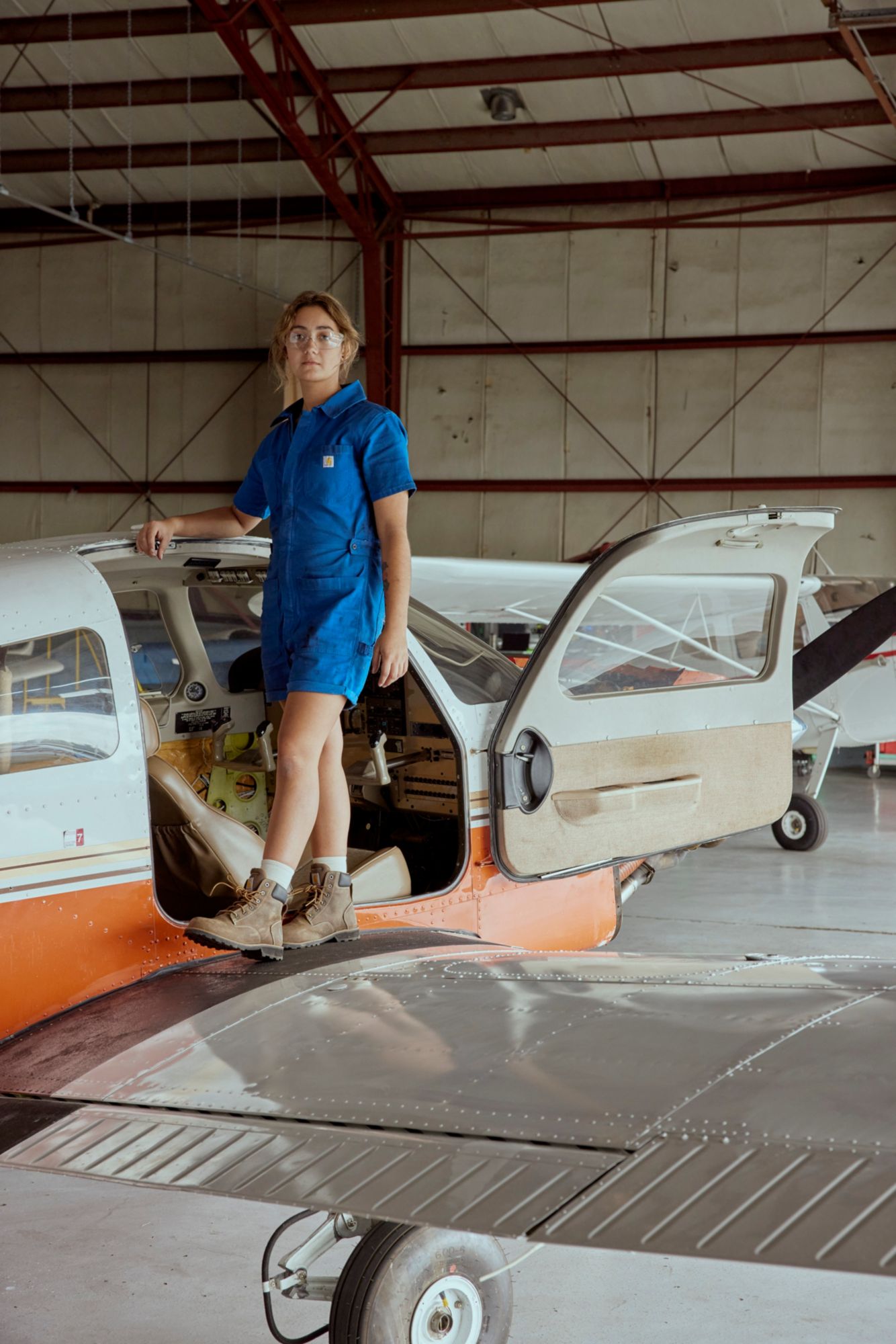 Carhartt Women's TENCEL™ Fiber Series Relaxed Fit Twill Short-Sleeve Shortall product image