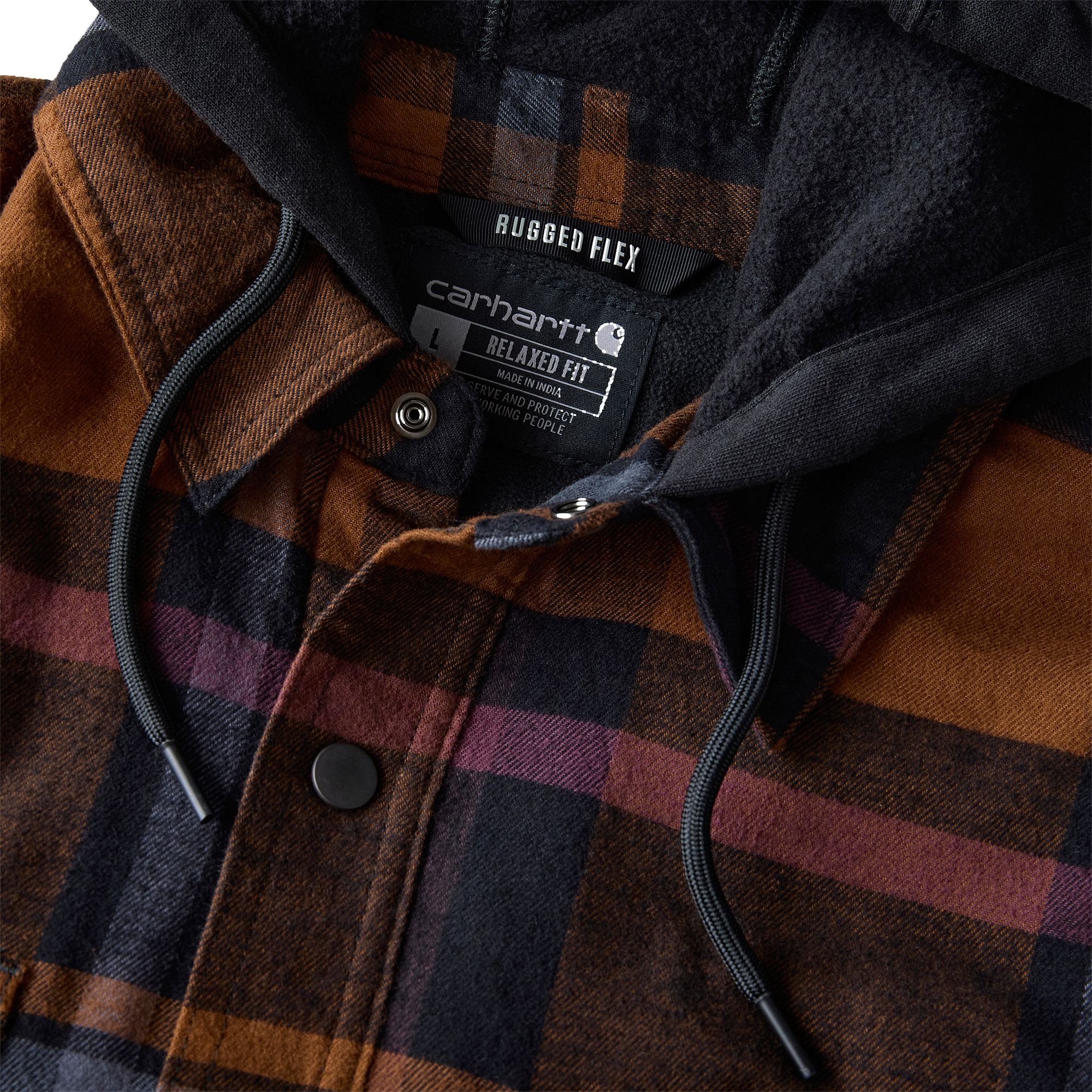 Carhartt Men's Hooded Flannel Shirt Jacket product image