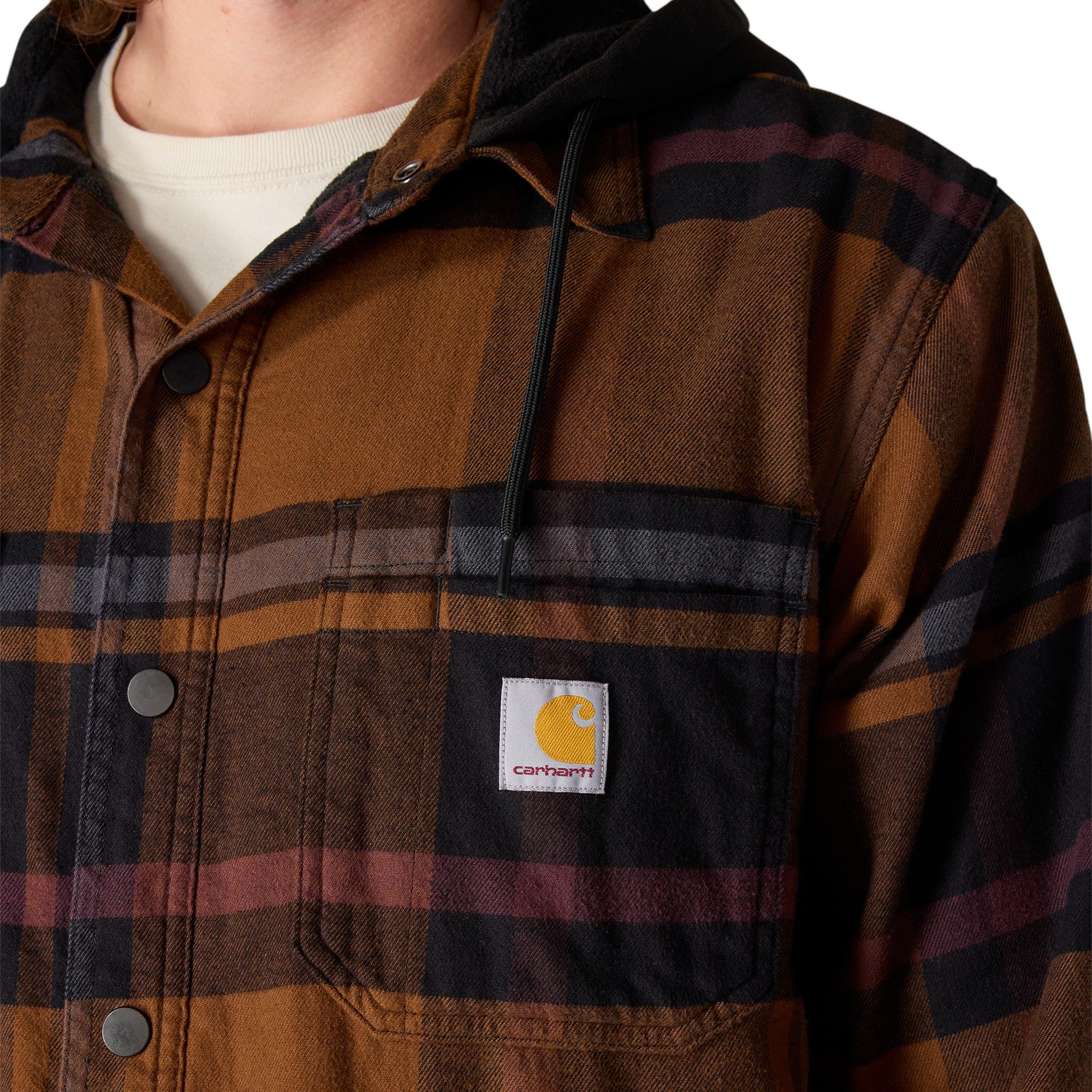 Carhartt Men's Hooded Flannel Shirt Jacket product image