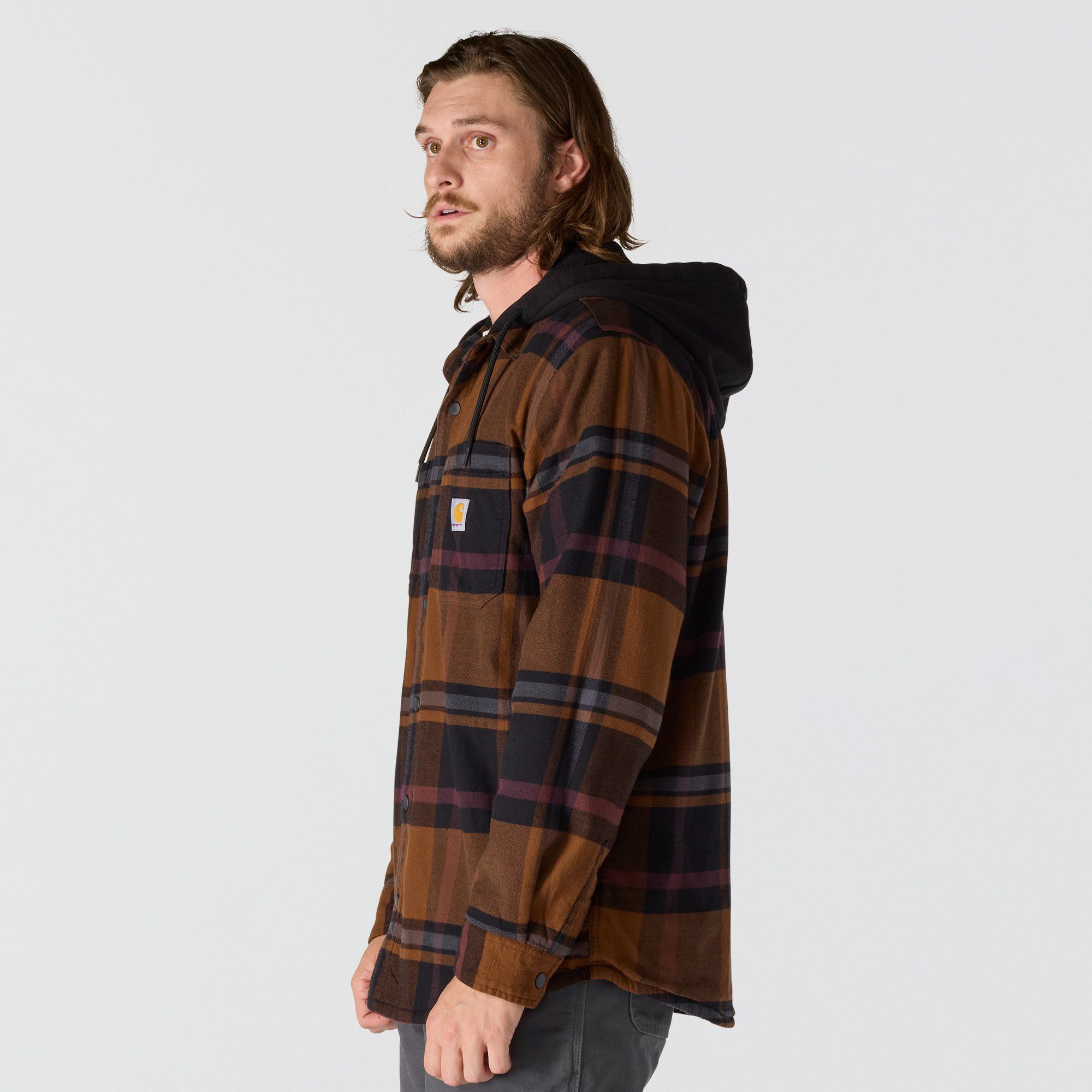 Carhartt Men's Hooded Flannel Shirt Jacket product image