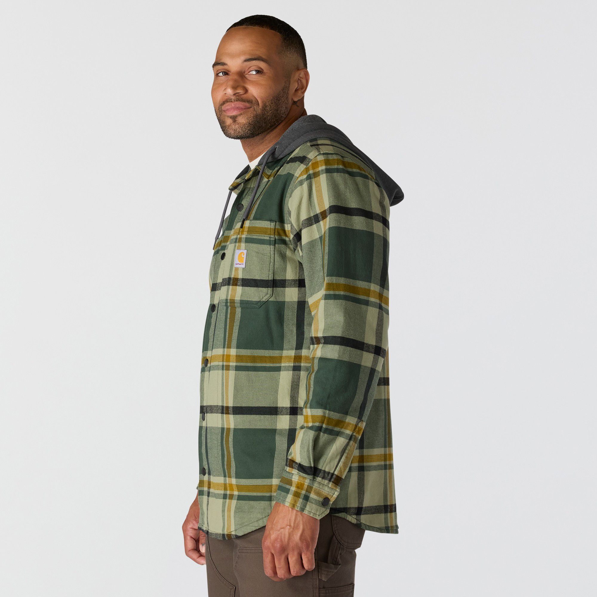 Carhartt Men's Hooded Flannel Shirt Jacket product image