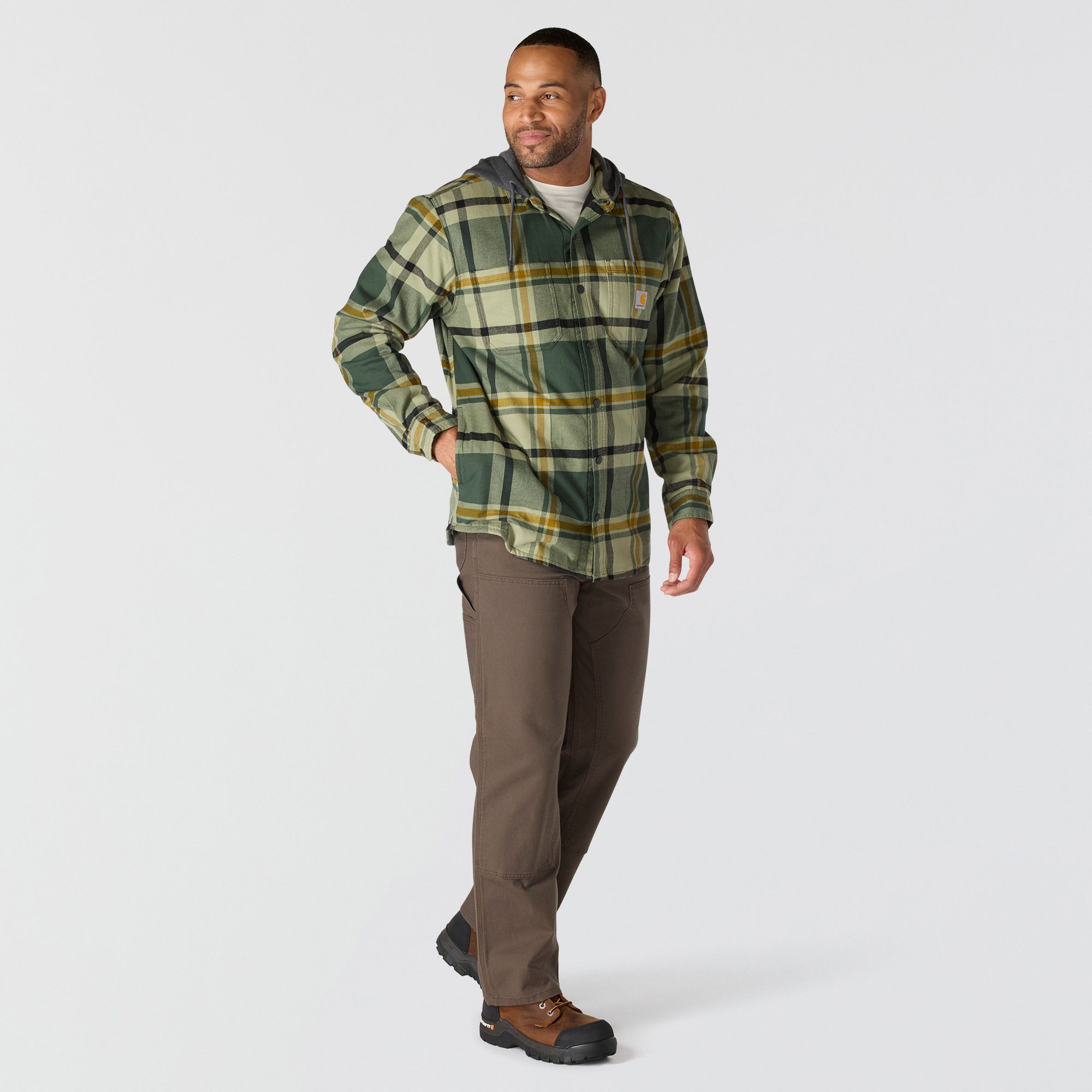 Carhartt Men's Hooded Flannel Shirt Jacket product image