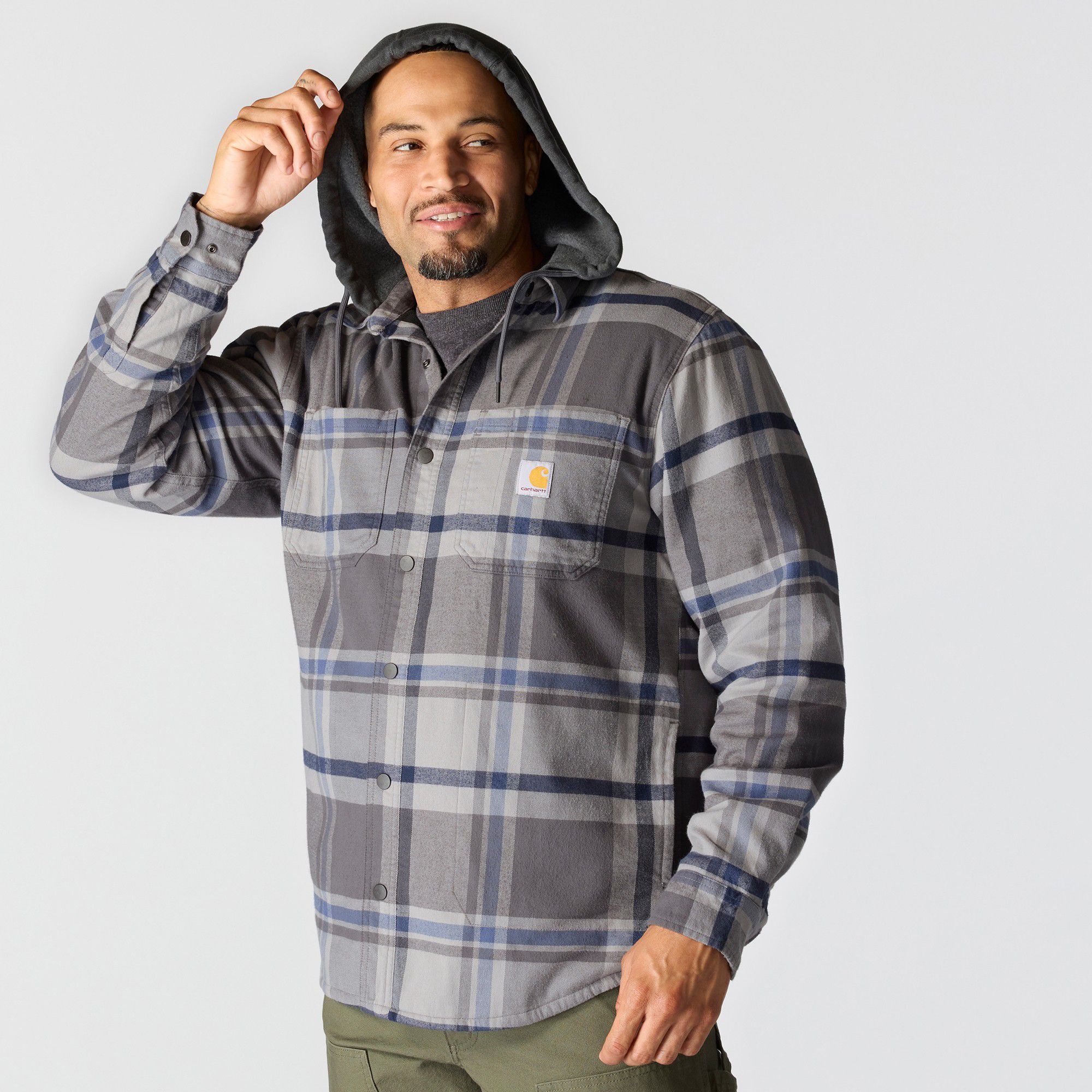 Carhartt Men's Hooded Flannel Shirt Jacket product image
