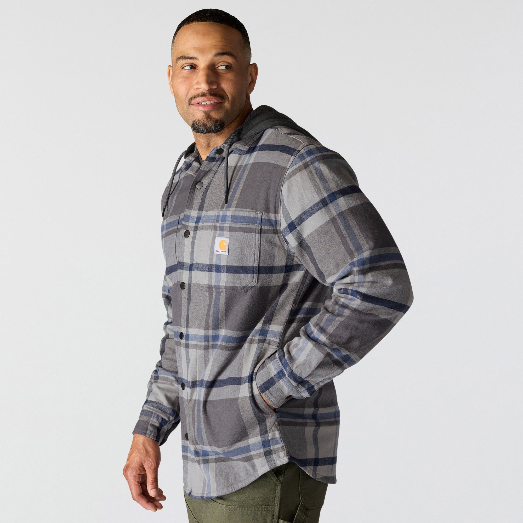 Carhartt Men's Hooded Flannel Shirt Jacket product image