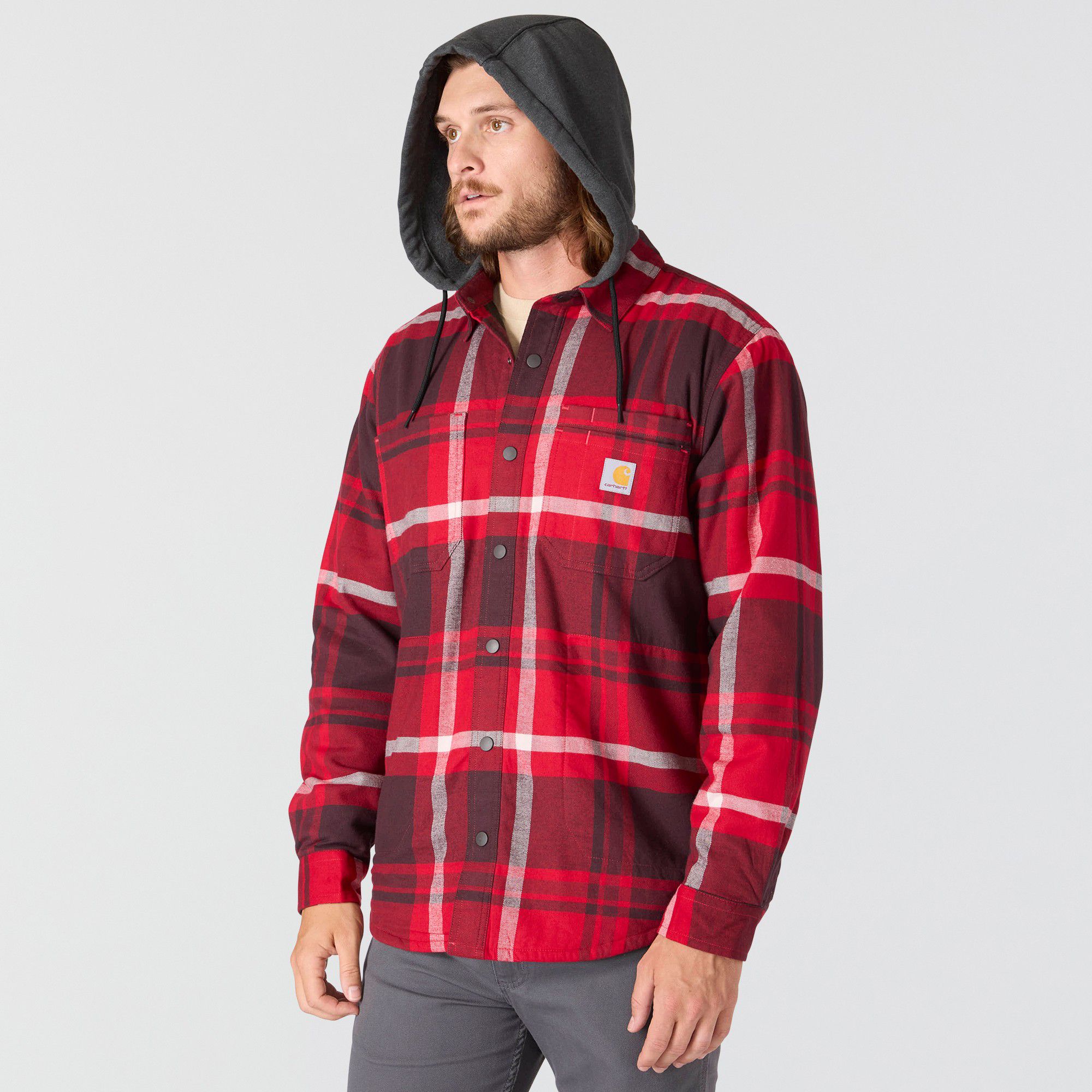 Carhartt Men's Hooded Flannel Shirt Jacket product image