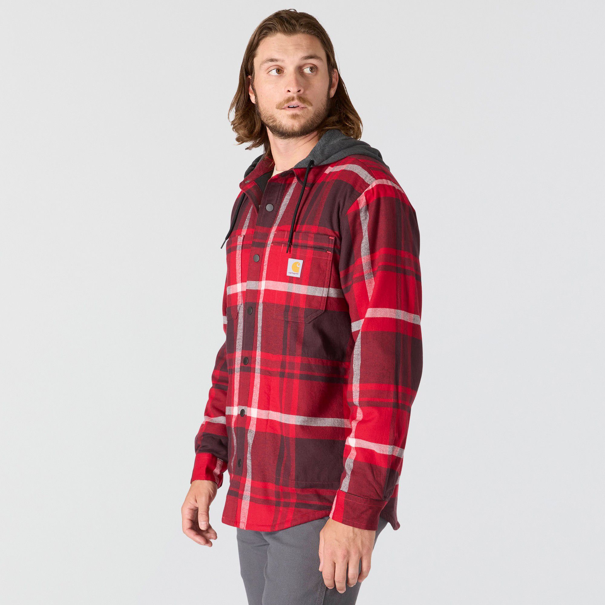 Carhartt Men's Hooded Flannel Shirt Jacket product image