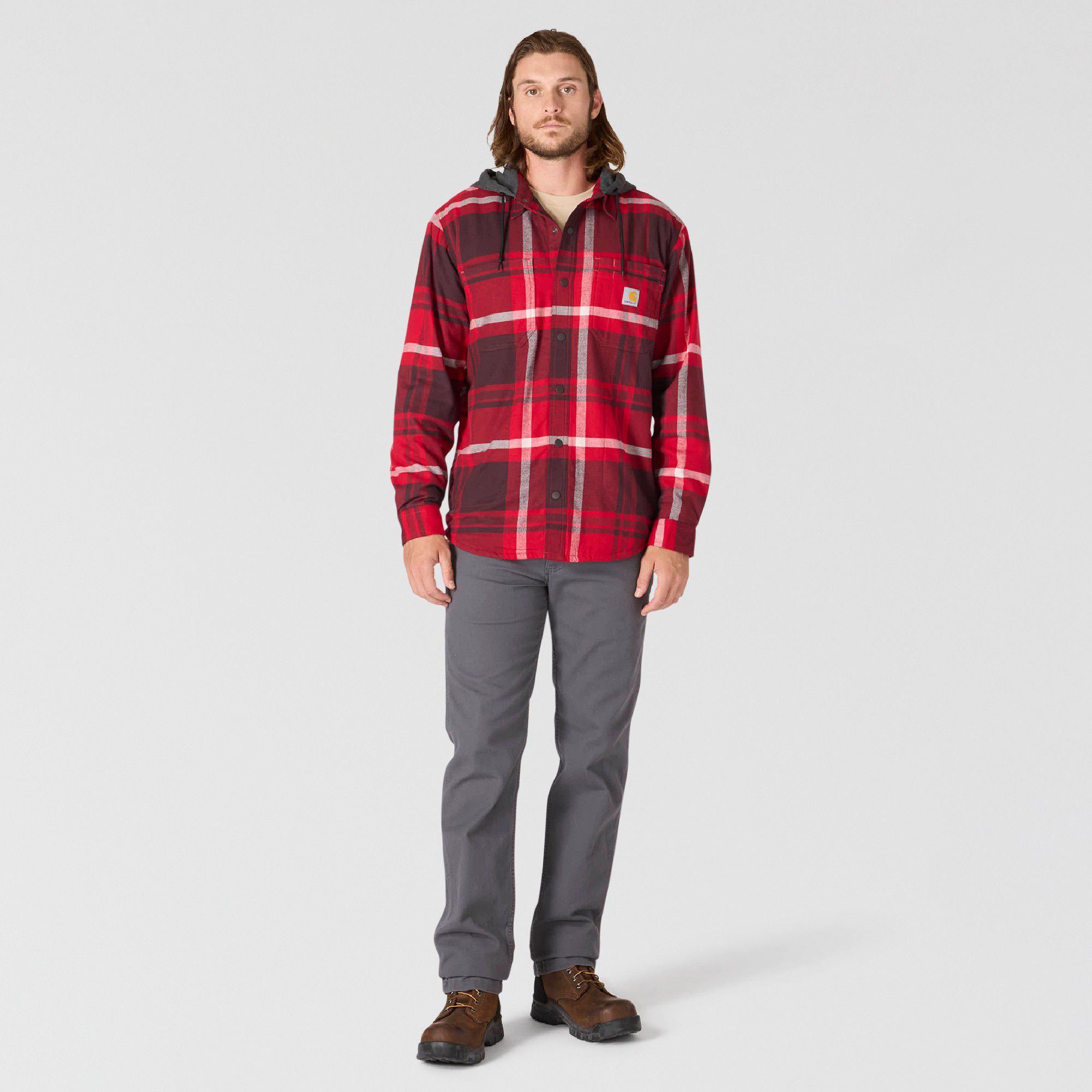 Carhartt Men's Hooded Flannel Shirt Jacket product image