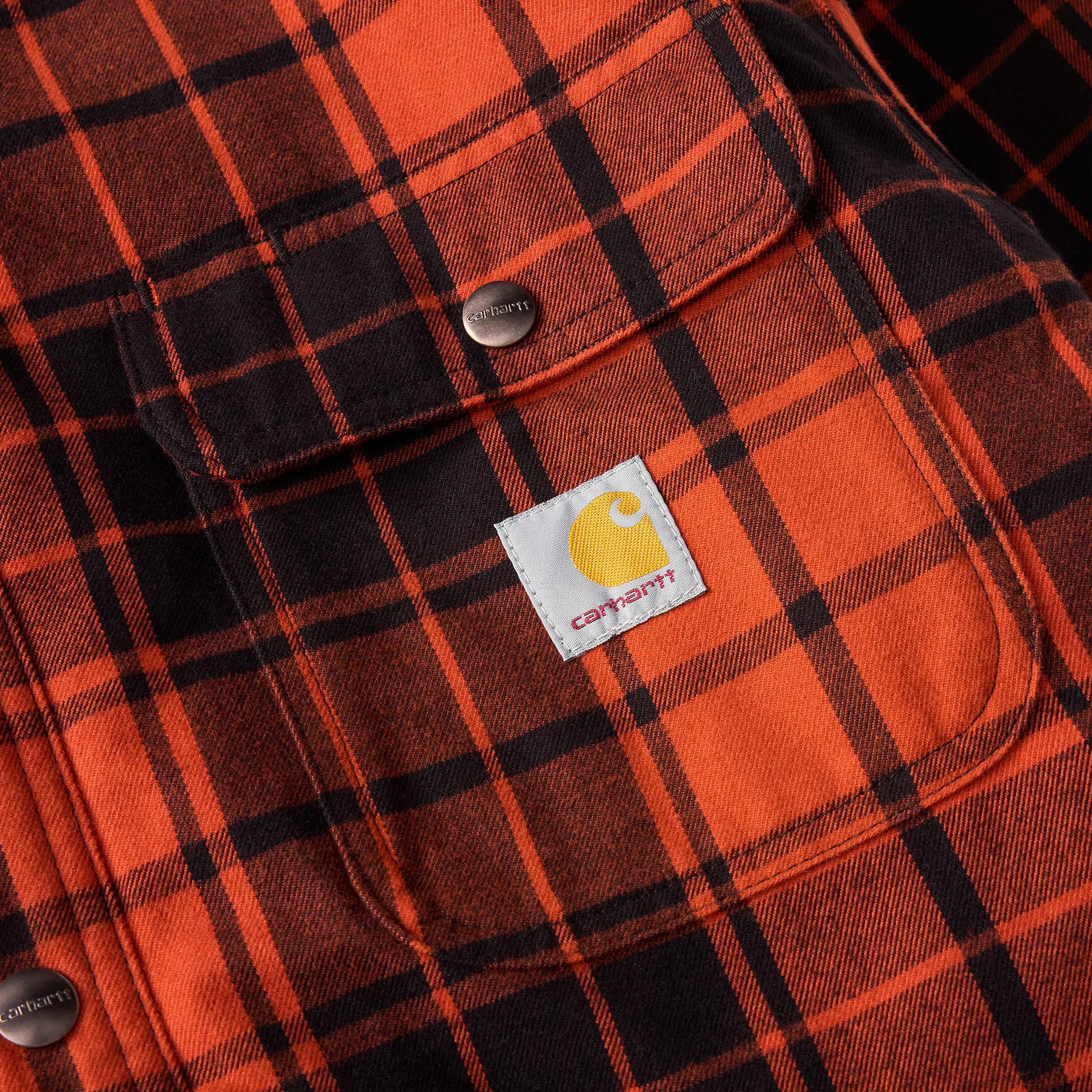 Carhartt Men's Flannel Sherpa Lined Shirt Jacket product image