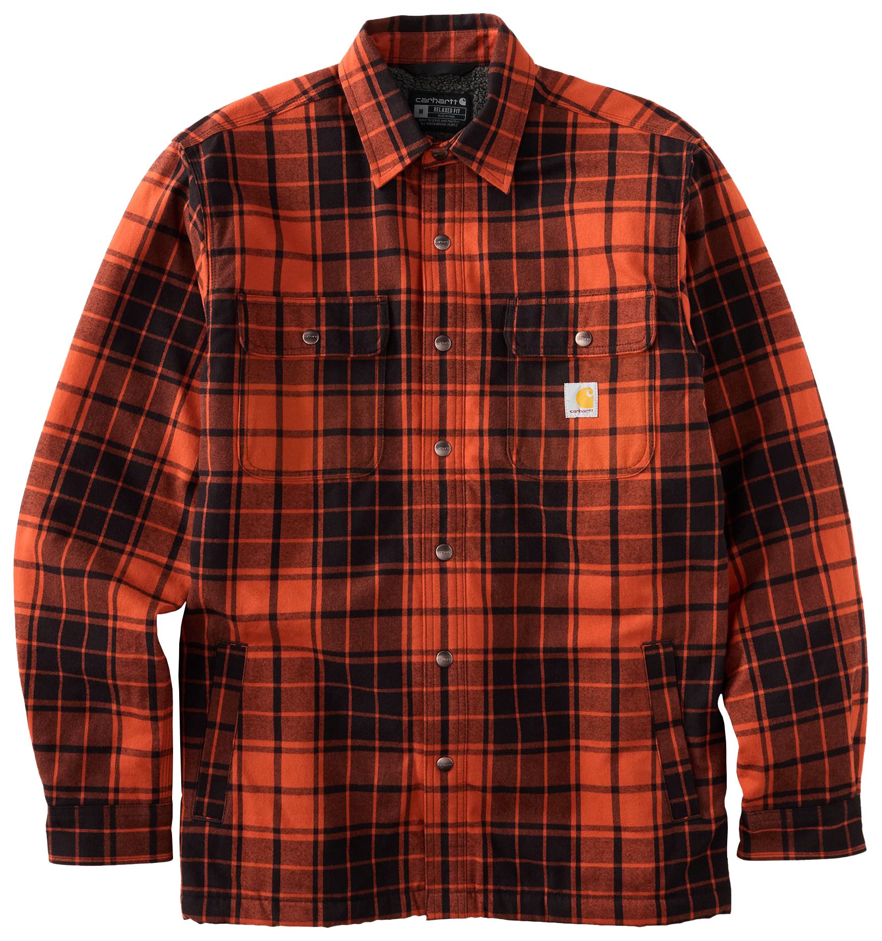 Carhartt Men's Flannel Sherpa Lined Shirt Jacket product image