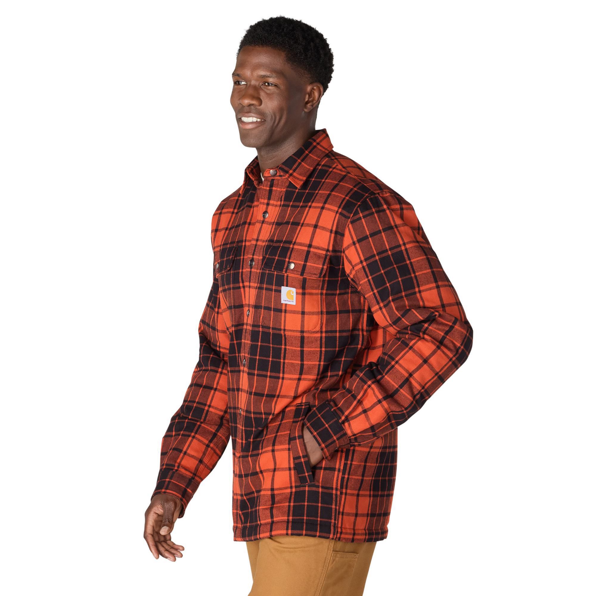 Carhartt Men's Flannel Sherpa Lined Shirt Jacket product image