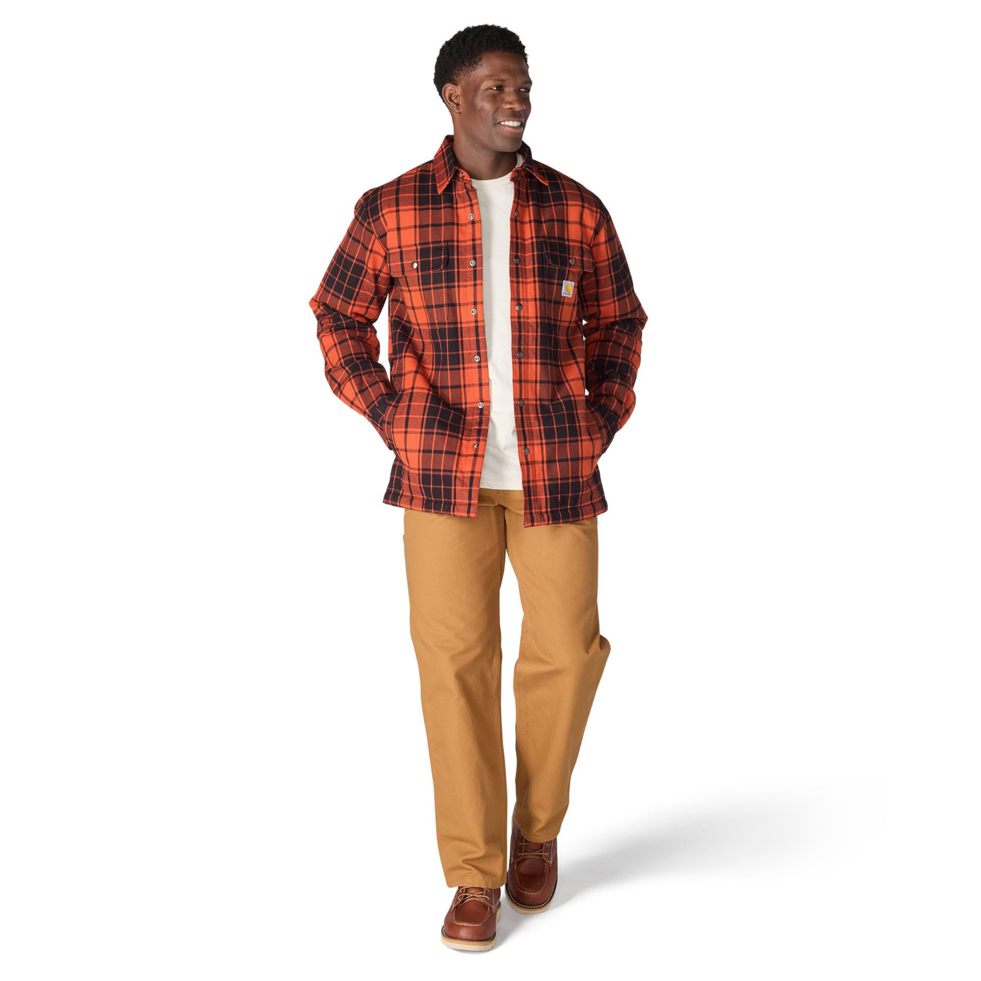 Carhartt Men's Flannel Sherpa Lined Shirt Jacket product image