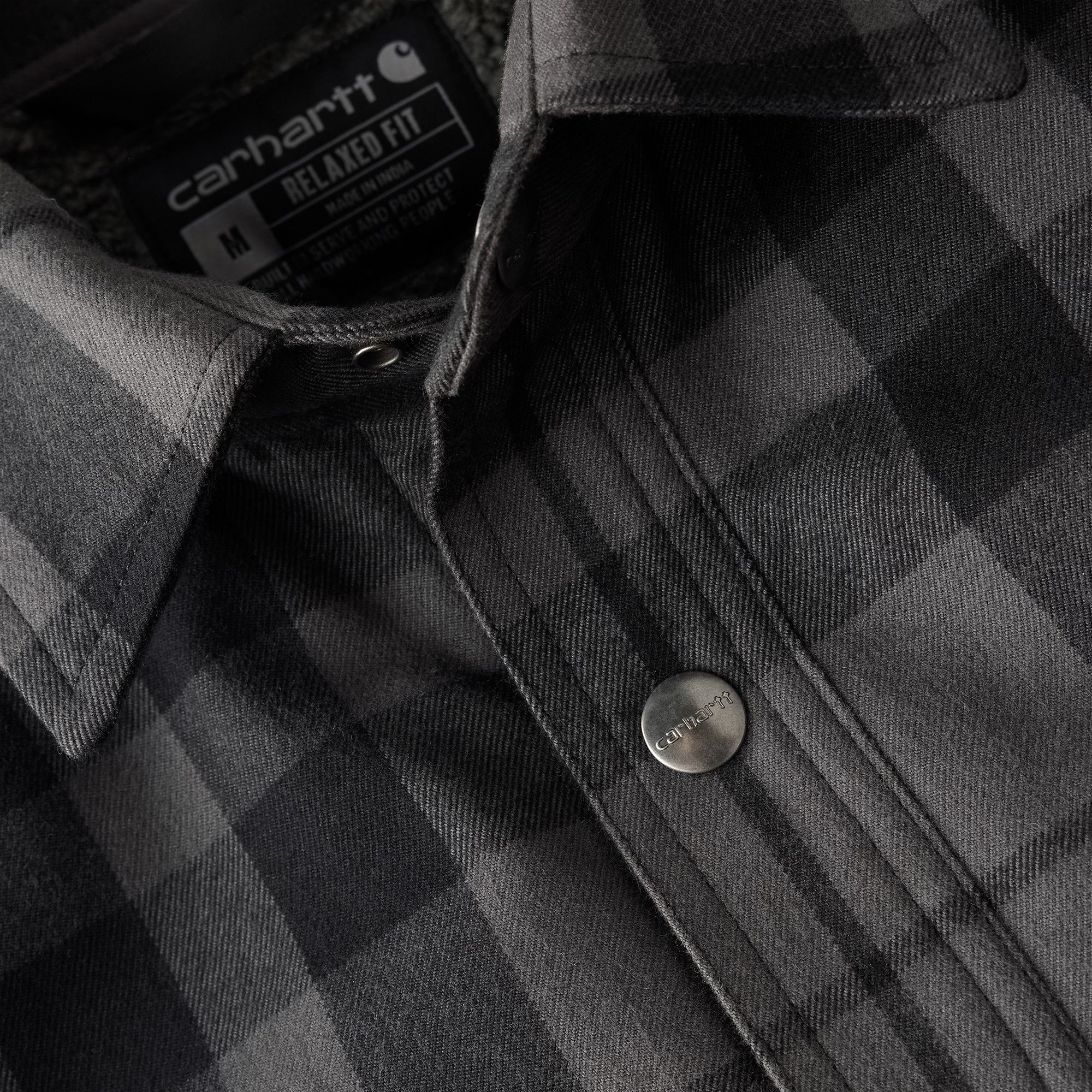 Carhartt Men's Flannel Sherpa Lined Shirt Jacket product image