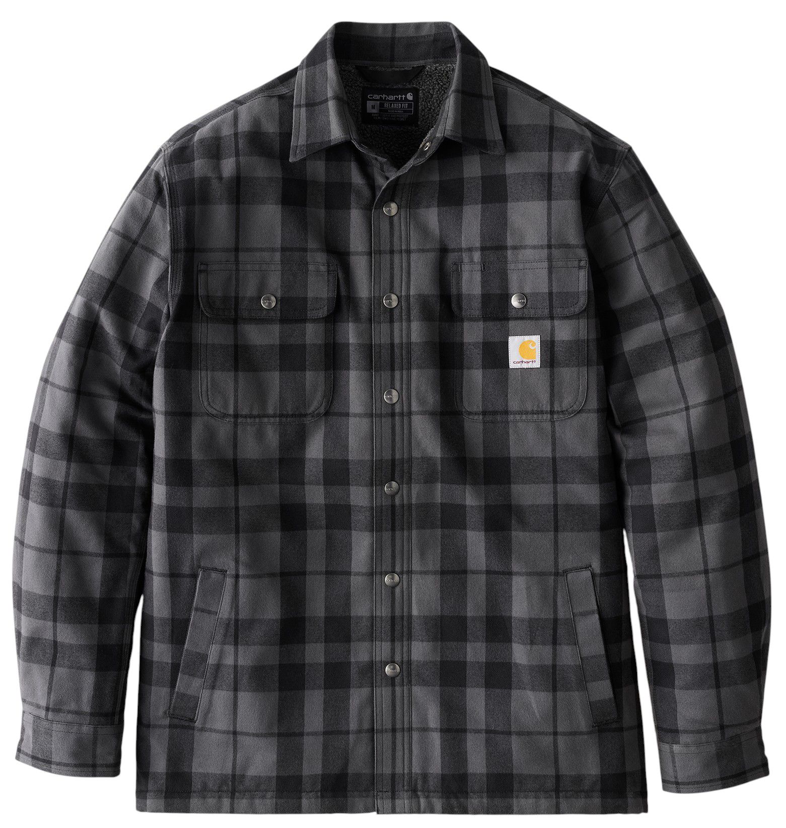Carhartt Men's Flannel Sherpa Lined Shirt Jacket product image