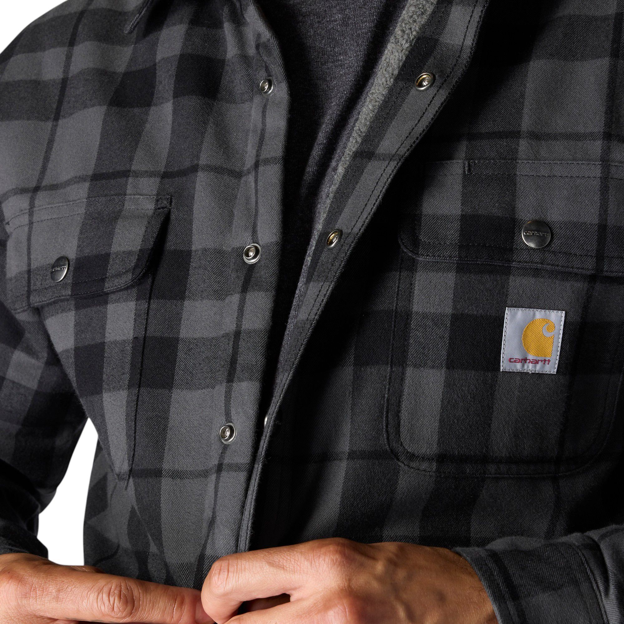 Carhartt Men's Flannel Sherpa Lined Shirt Jacket product image