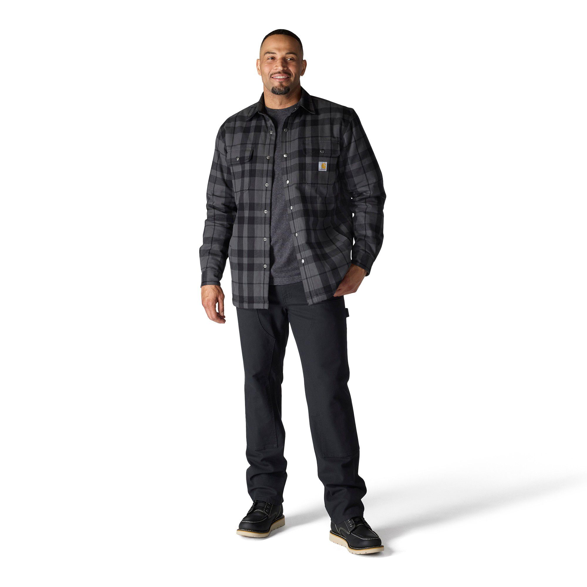 Carhartt Men's Flannel Sherpa Lined Shirt Jacket product image