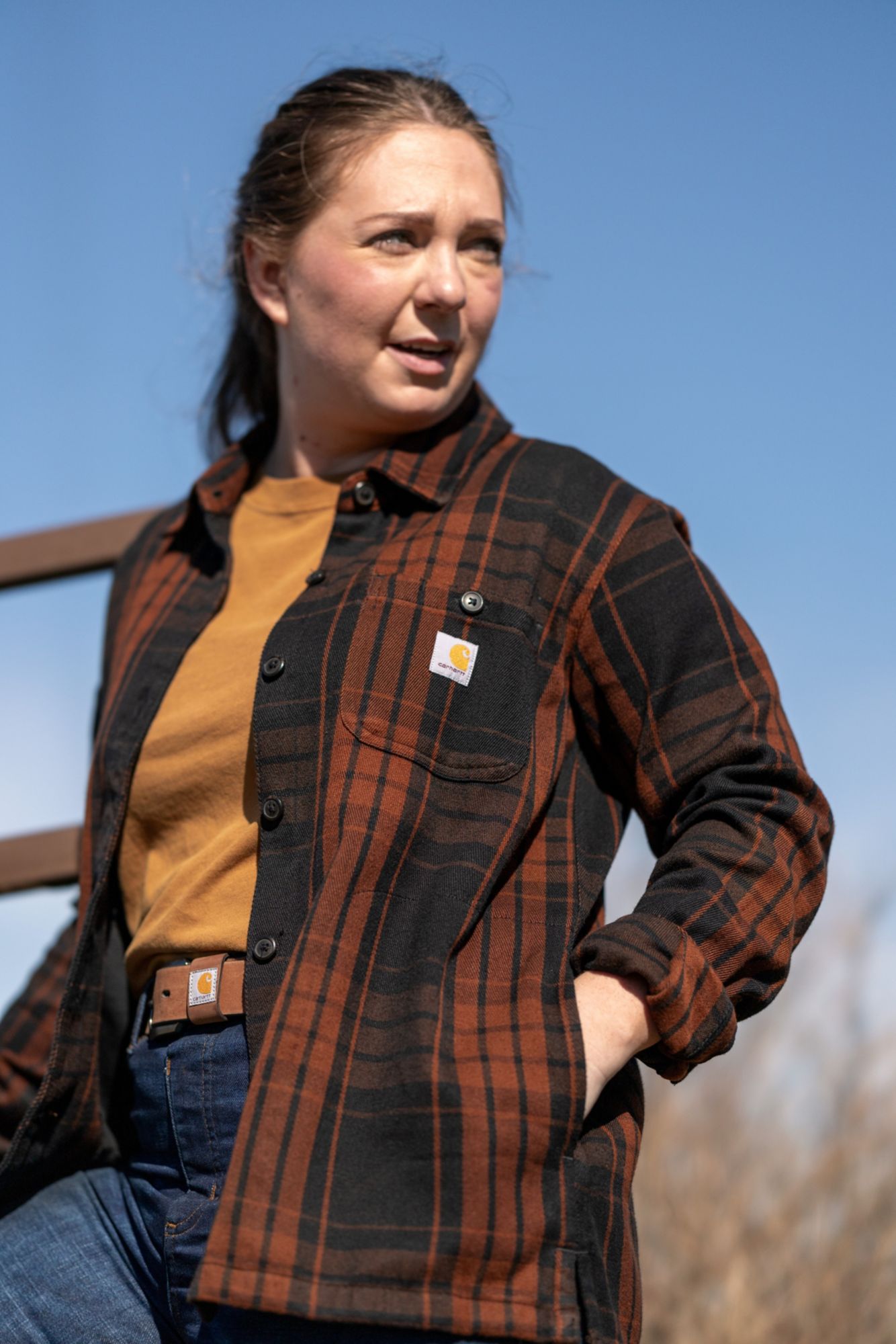 Carhartt Women's Tencel Twill Plaid Shirt product image