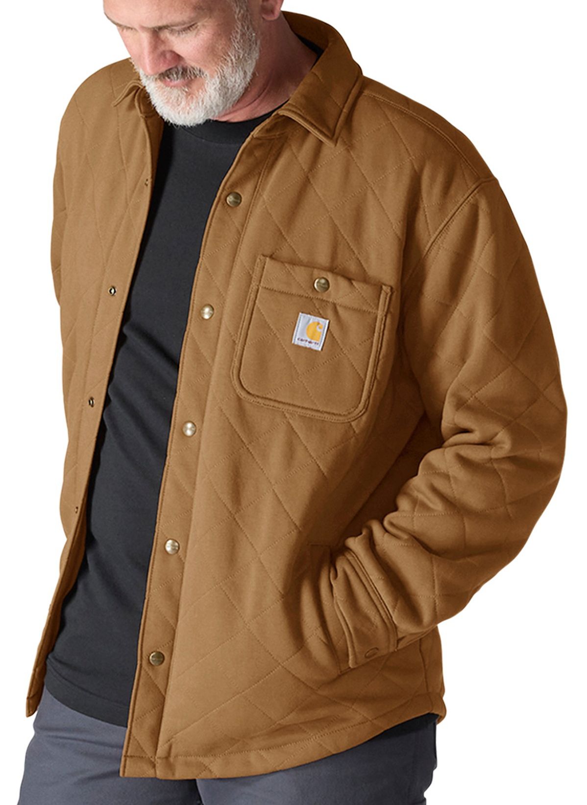 Carhartt Men's Rain Defender Quilt Snap Front Jacket product image
