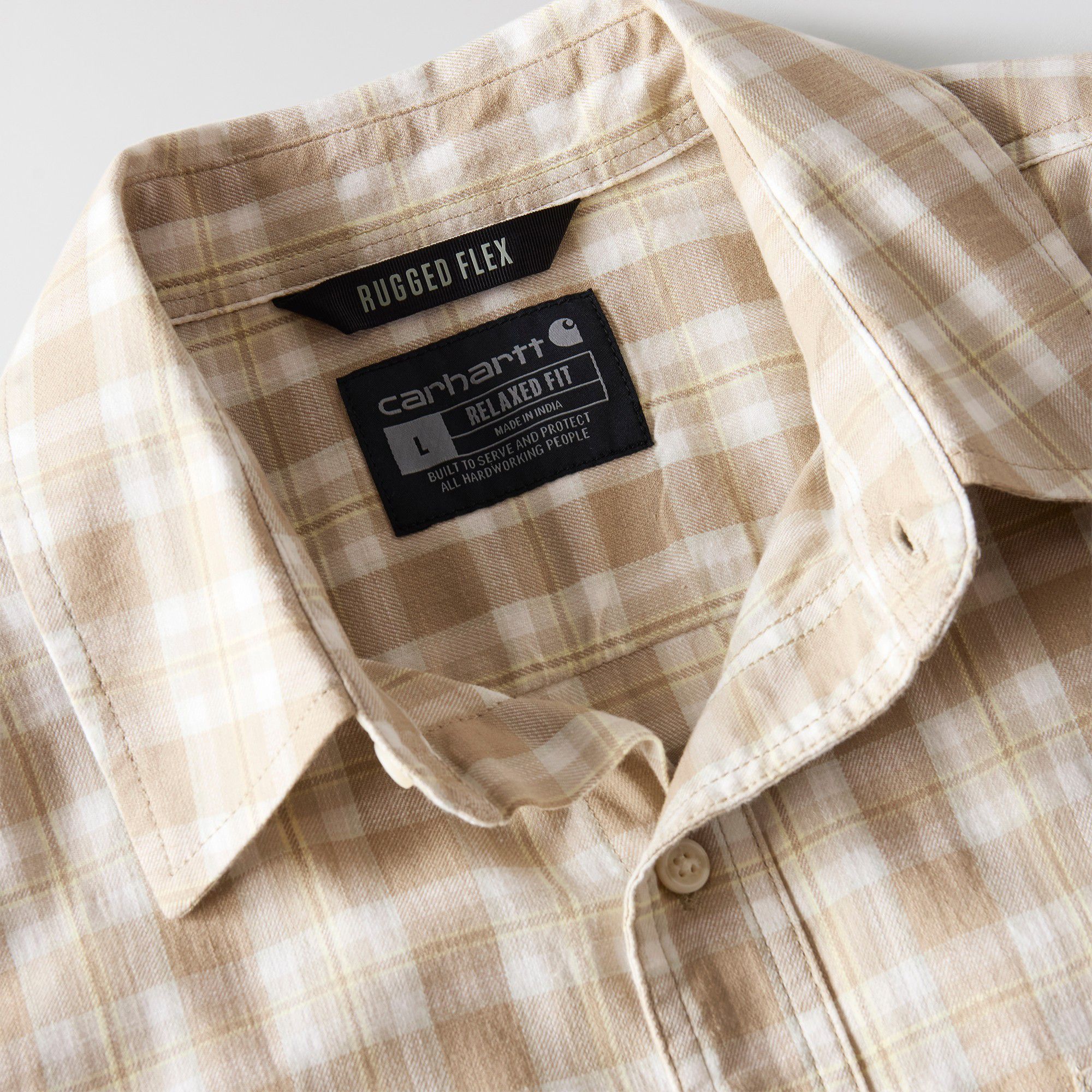 Carhartt Men's Bozeman Button-Front Plaid Short Sleeve Shirt product image